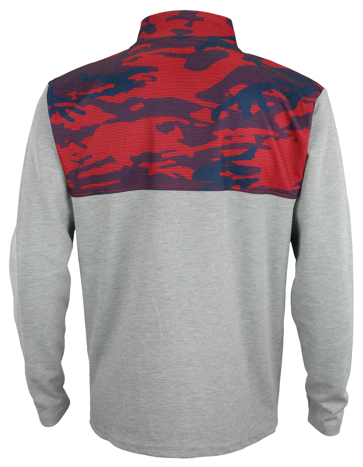 Men's Zubaz Houston Texans 1/4 Zip Fleece Pullover with Camo Pattern