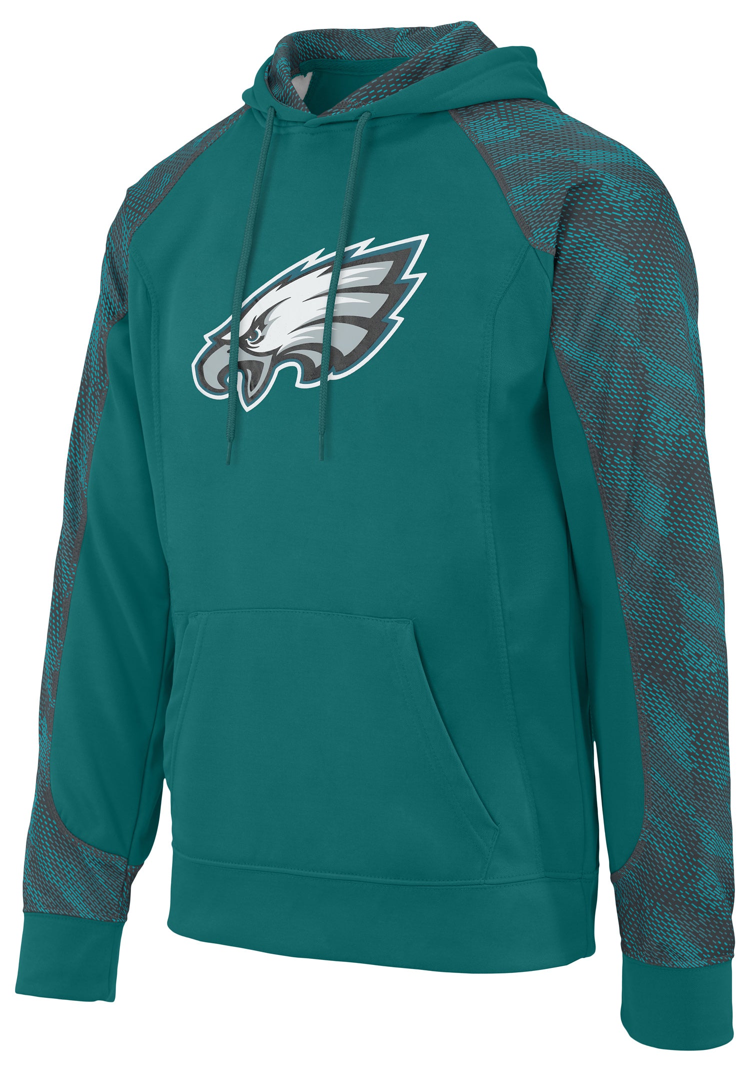 Hot Sale! Zubaz Men's NFL Philadelphia Eagles Elevated Logo Viper Hoodie