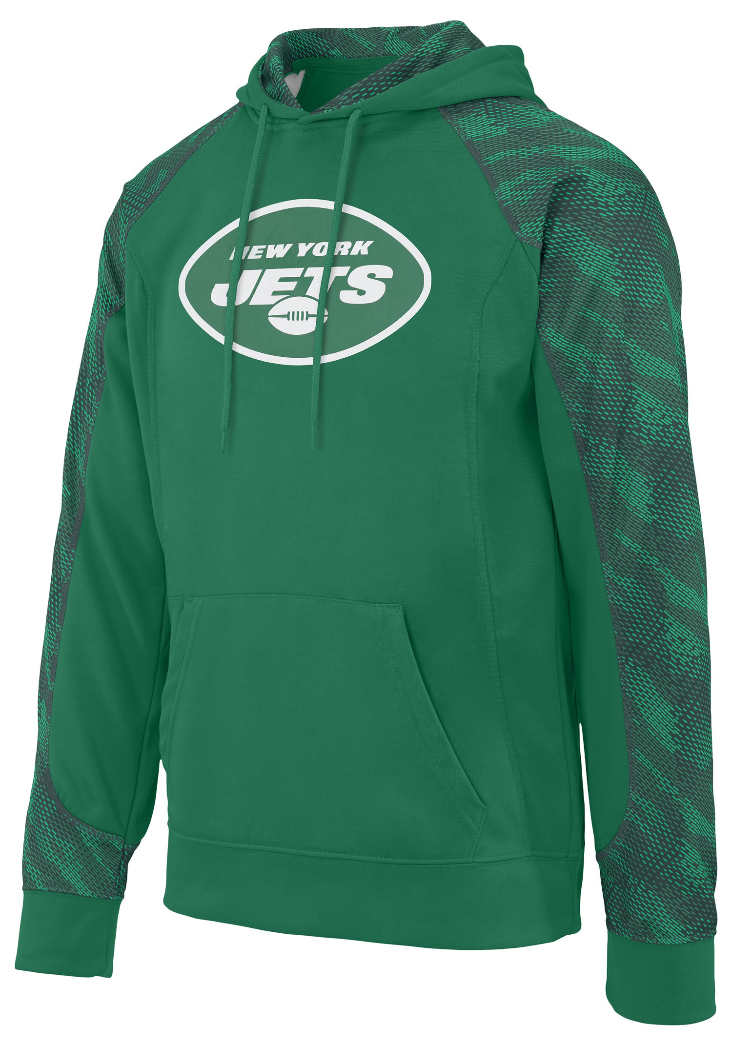 Zubaz NFL Men's New York Jets Elevated Logo Viper Comfort Hoodie
