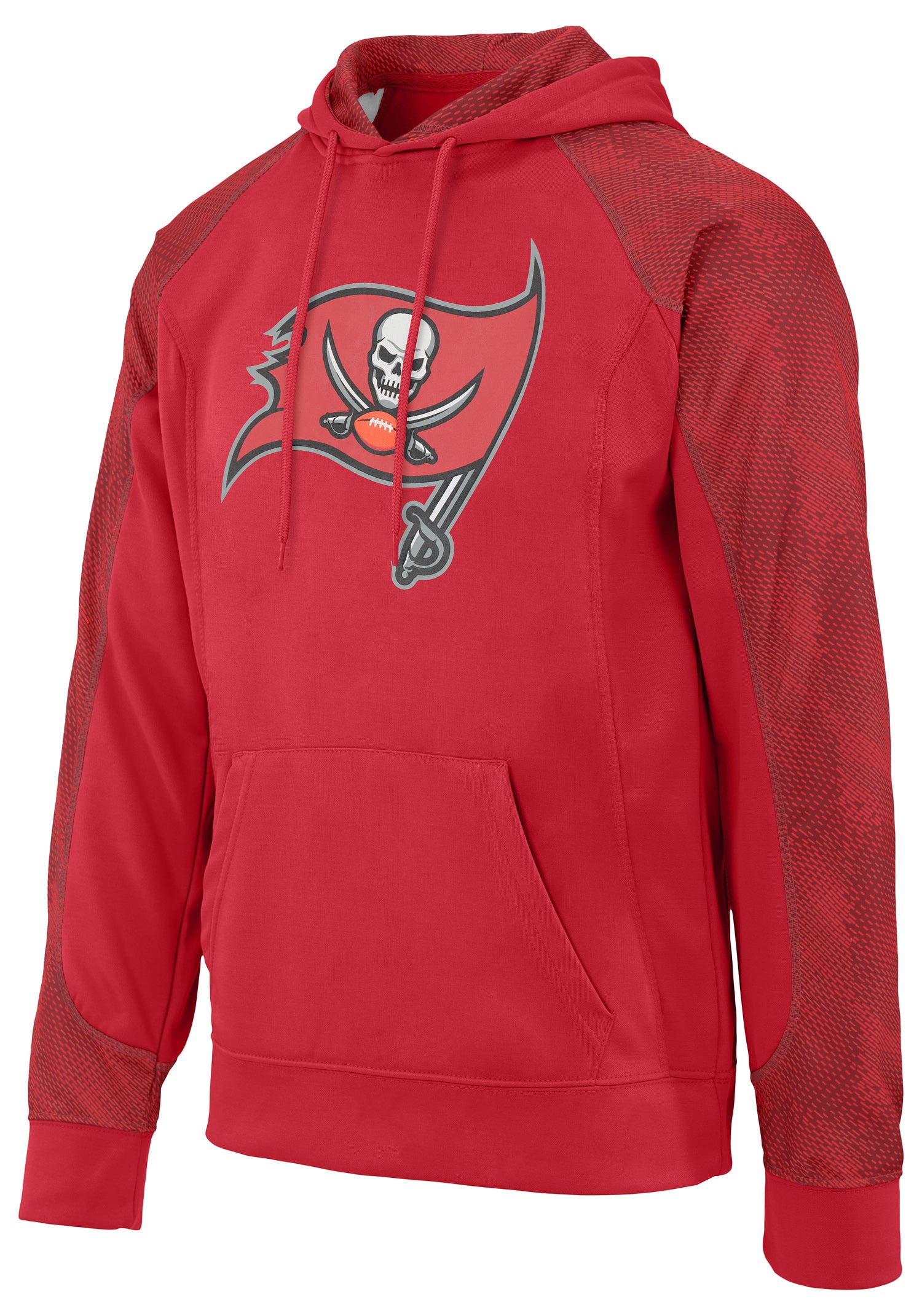 Zubaz NFL Men's Tampa Bay Buccaneers Elevated Logo Viper Comfort Hoodie