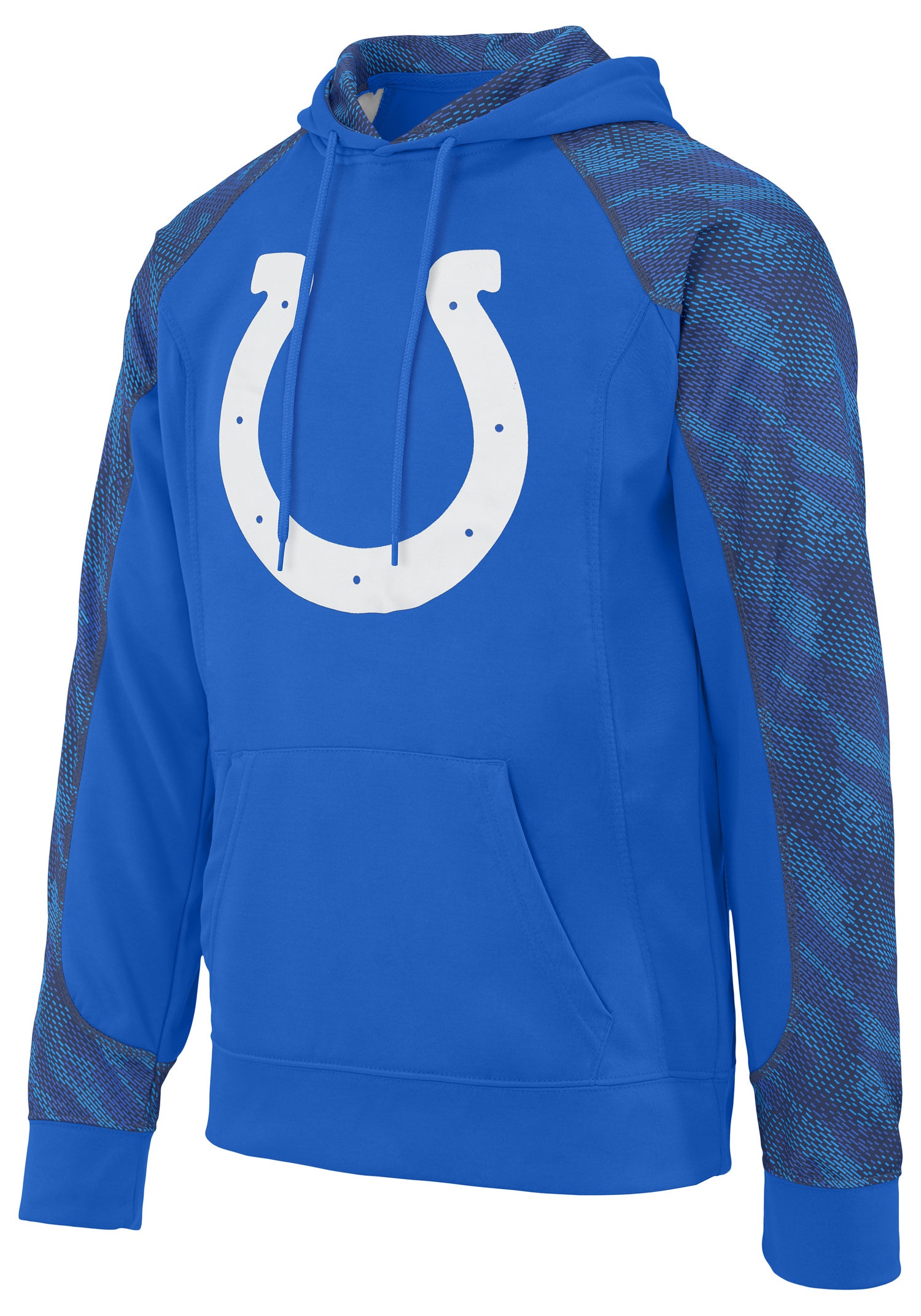 Zubaz Men's NFL Indianapolis Colts Elevated Logo Viper Polyester Hoodie