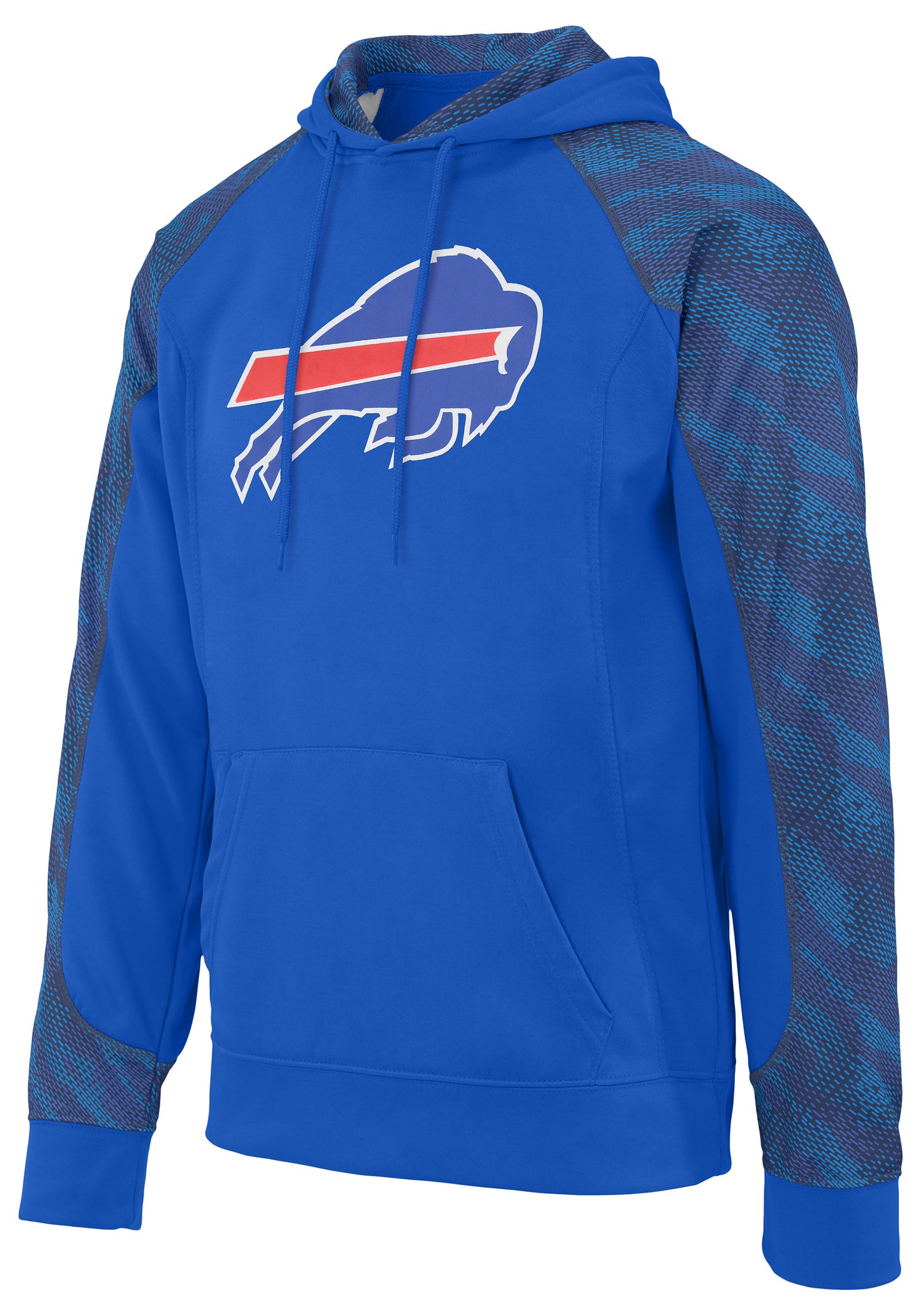 Zubaz NFL Men's Buffalo Bills Viper Logo Elevated Comfort Hoodie