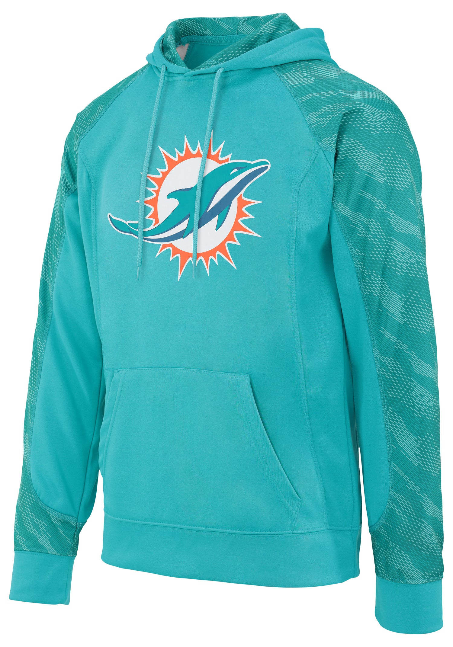 Hot! Zubaz Men's Miami Dolphins Elevated Logo Viper Hoodie