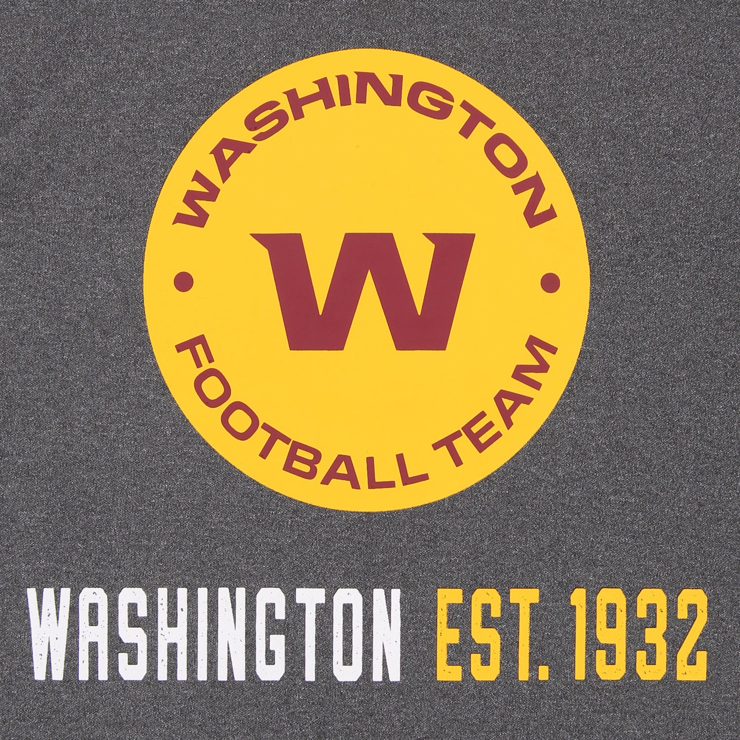 Zubaz Men's Heather Grey NFL Washington Football Team Performance Fleece Hoodie