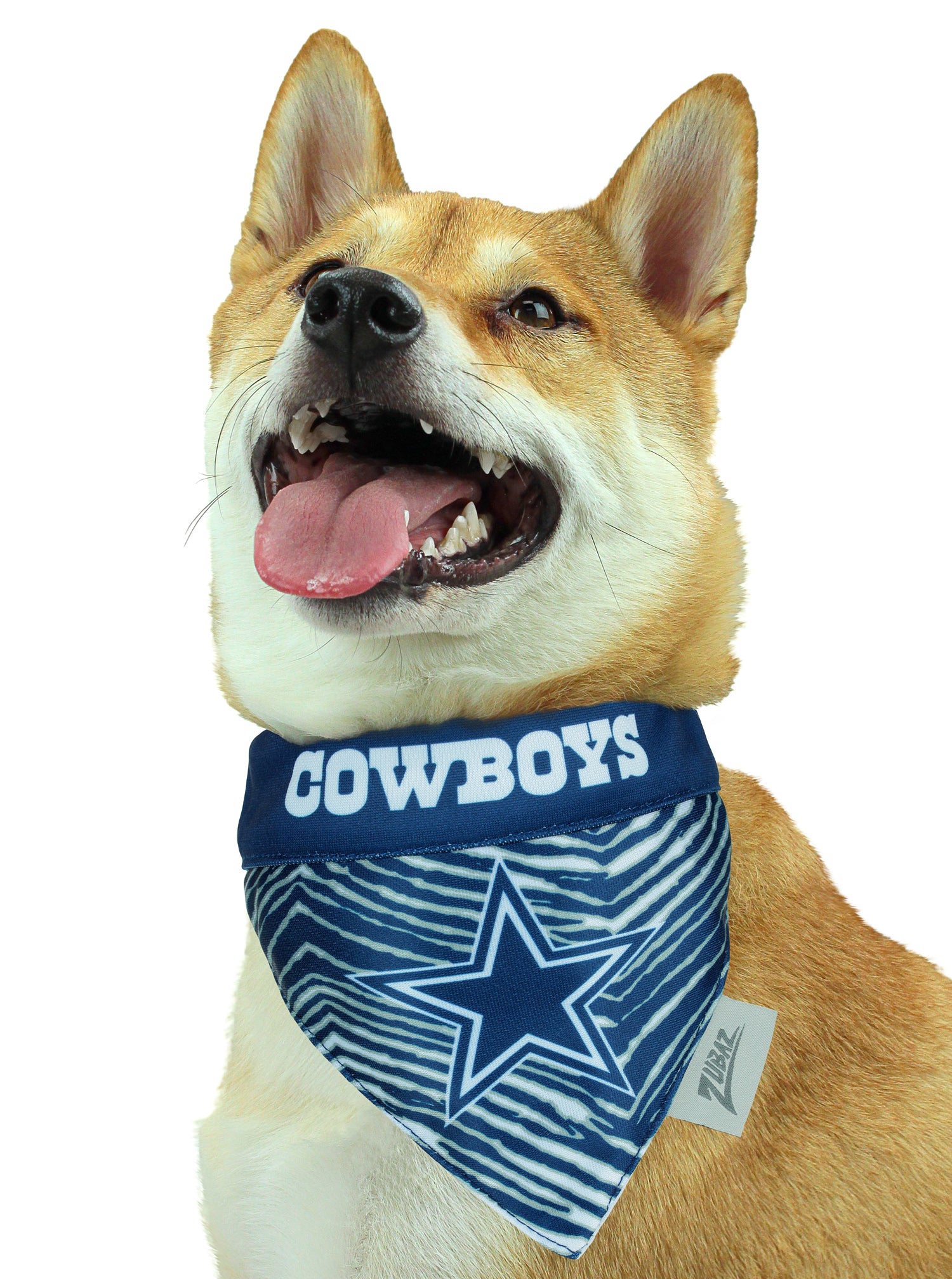Zubaz NFL Dallas Cowboys Reversible Polyester Bandana for Fashionable Dogs & Cats
