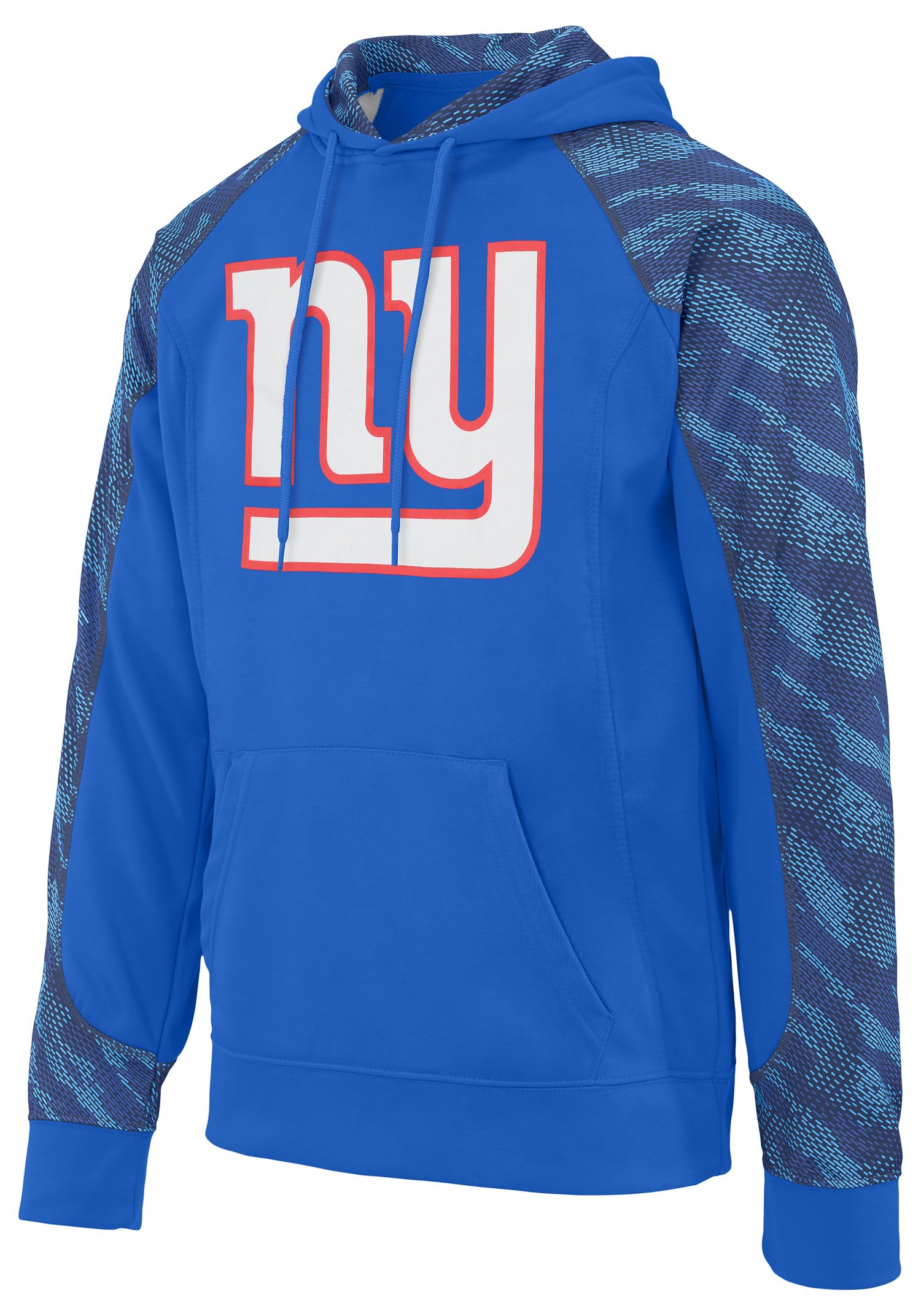 Hot Deal! Zubaz Men's NFL Elevated Logo Viper Hoodie for New York Giants Fans