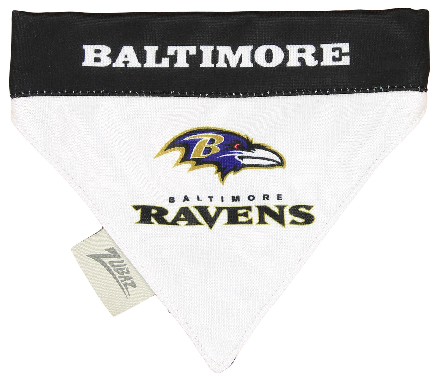 Hot Sale! Zubaz NFL Baltimore Ravens Reversible Bandanas for Dogs and Cats