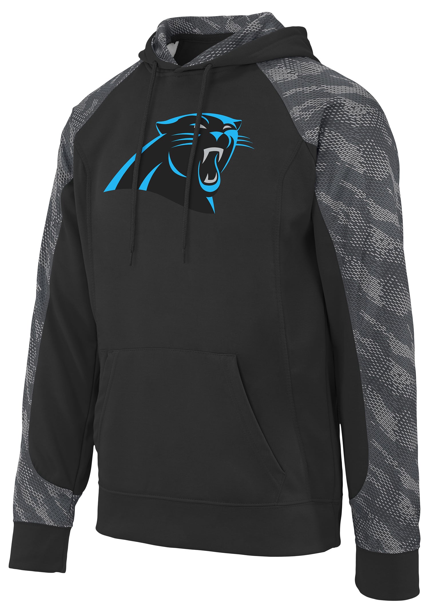 Hot Deal! Zubaz Men's NFL Elevated Logo Viper Hoodie - Carolina Panthers