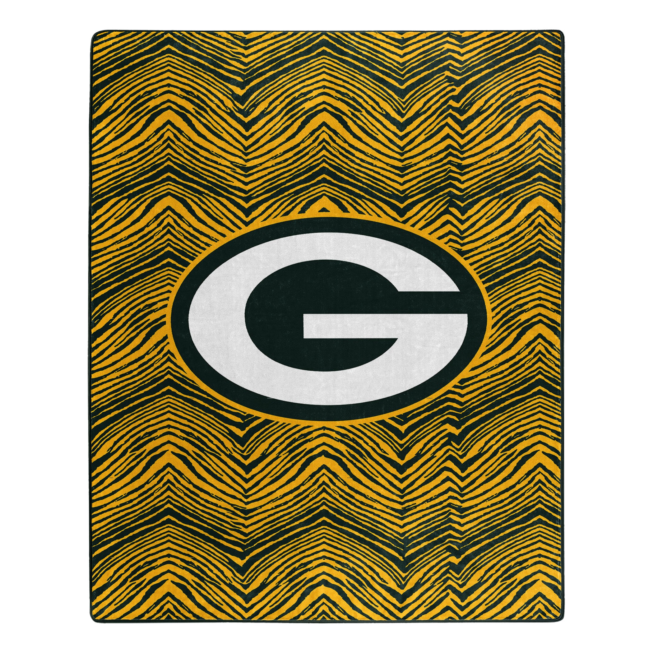 Zubaz NFL Green Bay Packers Zubified Soft Polyester Throw Blanket