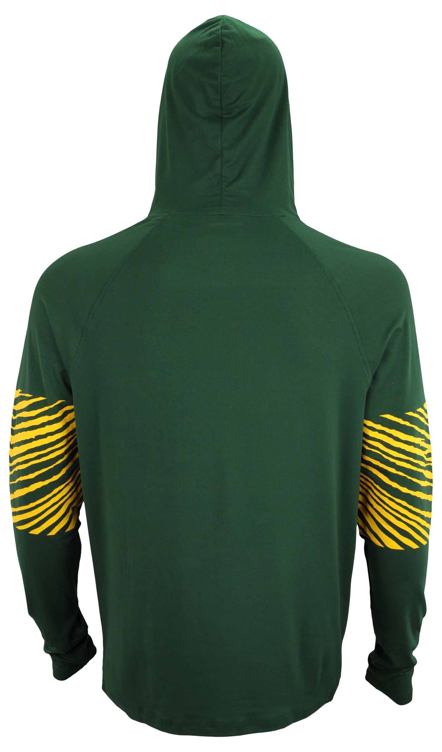 Hot! Zubaz Men's Green Bay Packers Lightweight Zebra Print Hoodie