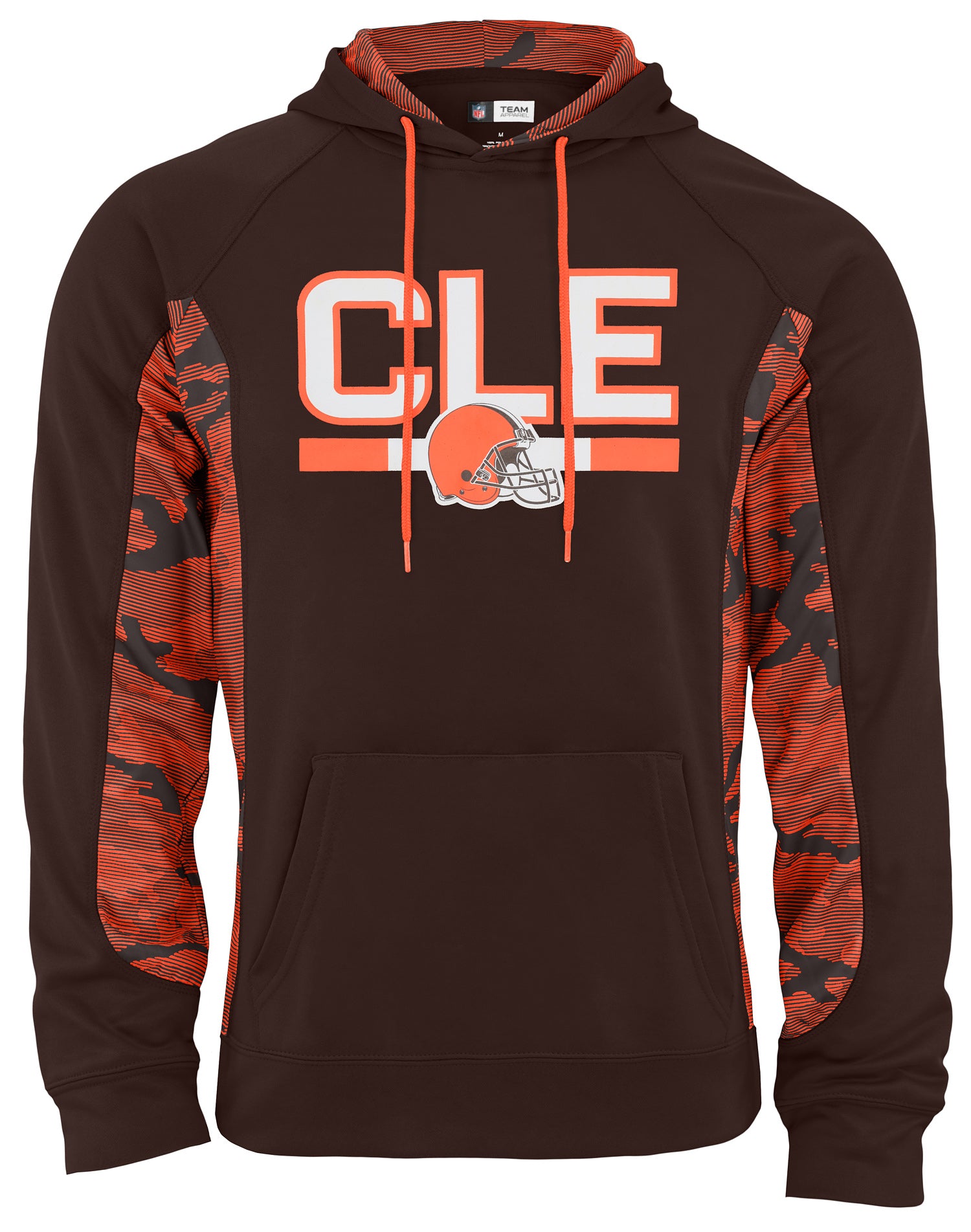 Hot Deal! Zubaz Men's NFL Elevated Camo Line Hoodie - Cleveland Browns