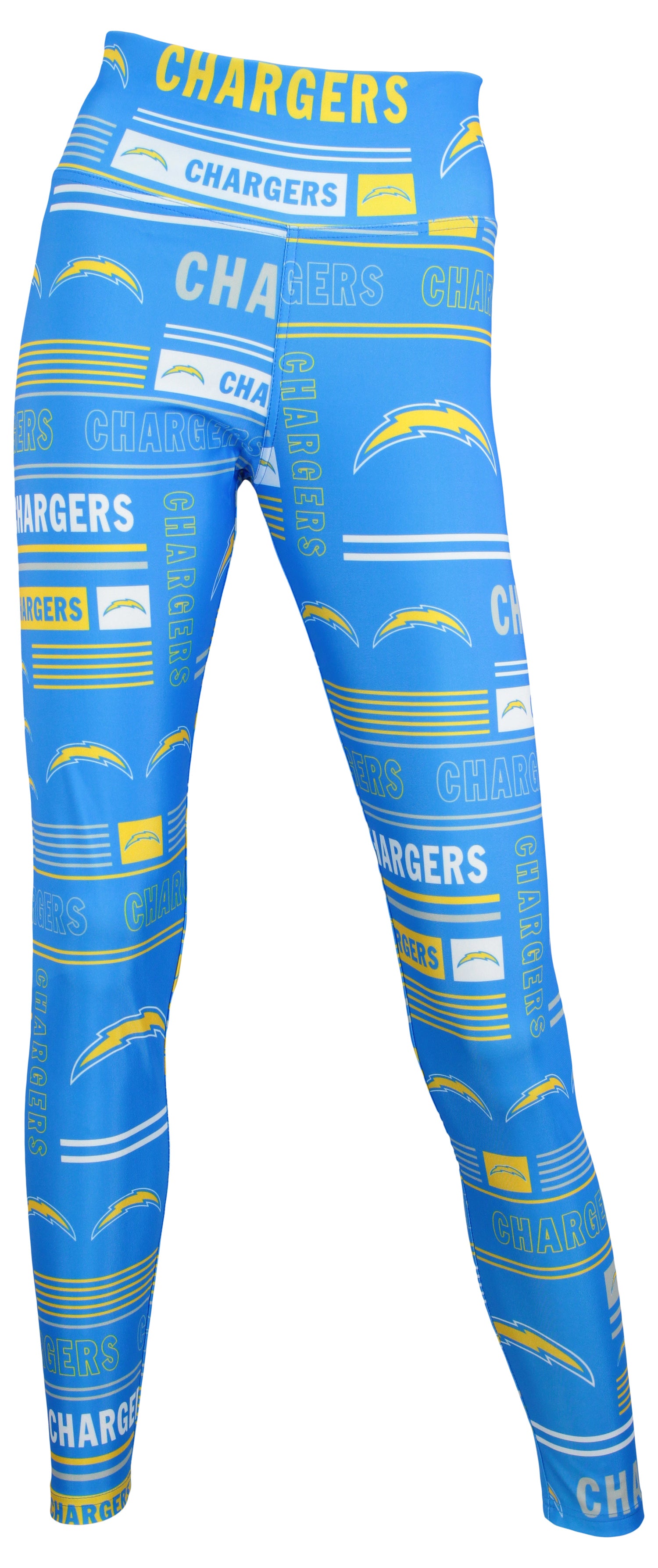 Zubaz Women's NFL Los Angeles Chargers Stylish Team Column Leggings