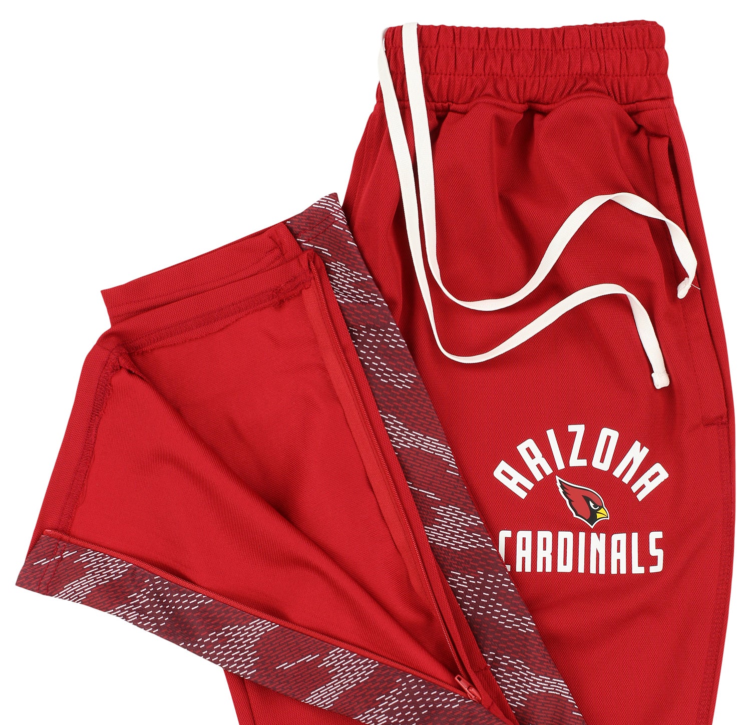 Hot! Zubaz Men's Arizona Cardinals Viper Accent Track Pants