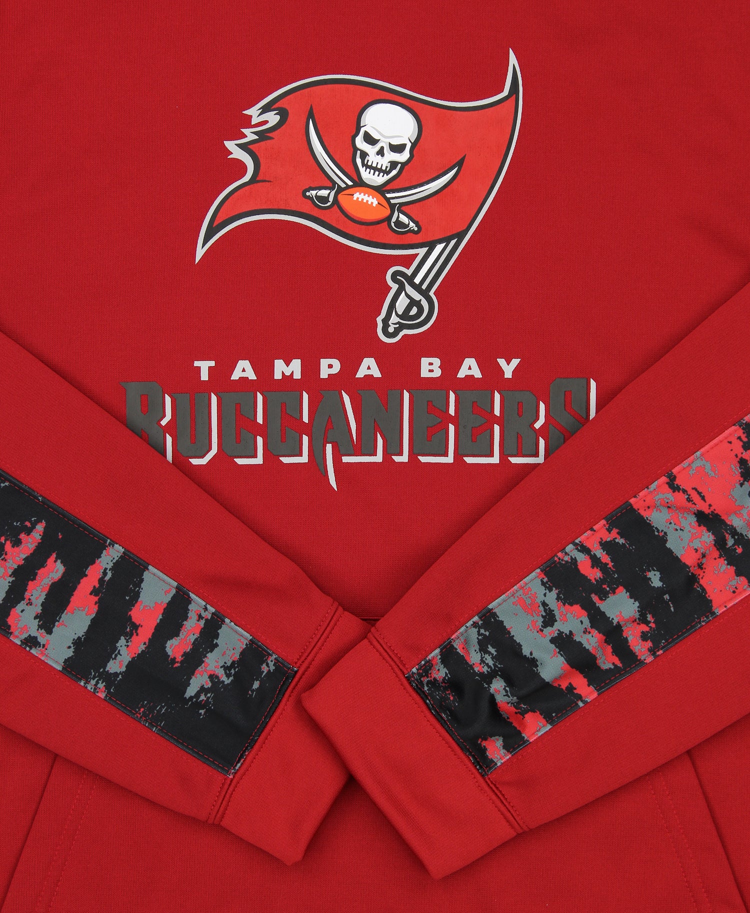 Hot Deal! Men's Tampa Bay Buccaneers NFL Performance Fleece - Lined Hoodie with Oxide Sleeves