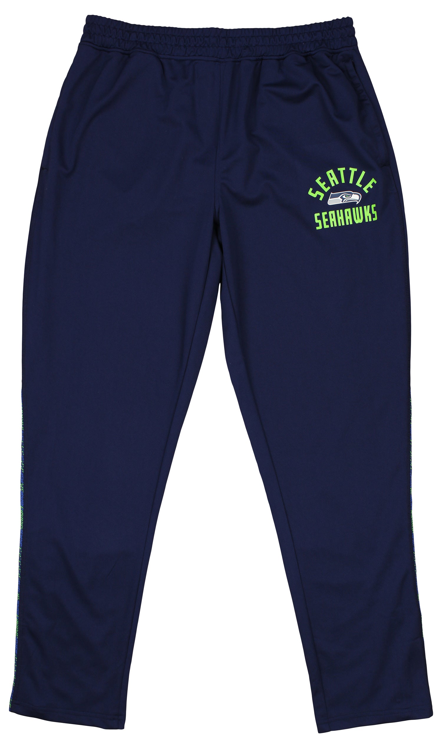 NFL Men's Seattle Seahawks Viper Accented Elevated Jacquard Gym Track Pants
