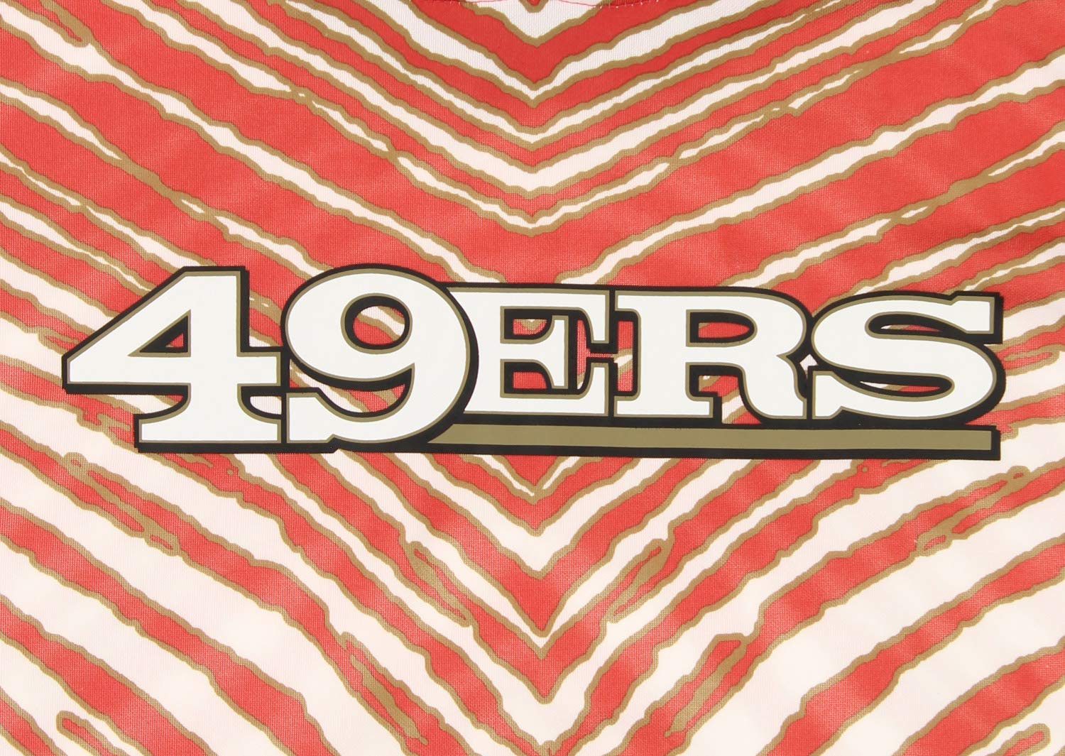 Hot! Zubaz Men's San Francisco 49ers Zebra Print Touchdown NFL Hoodie