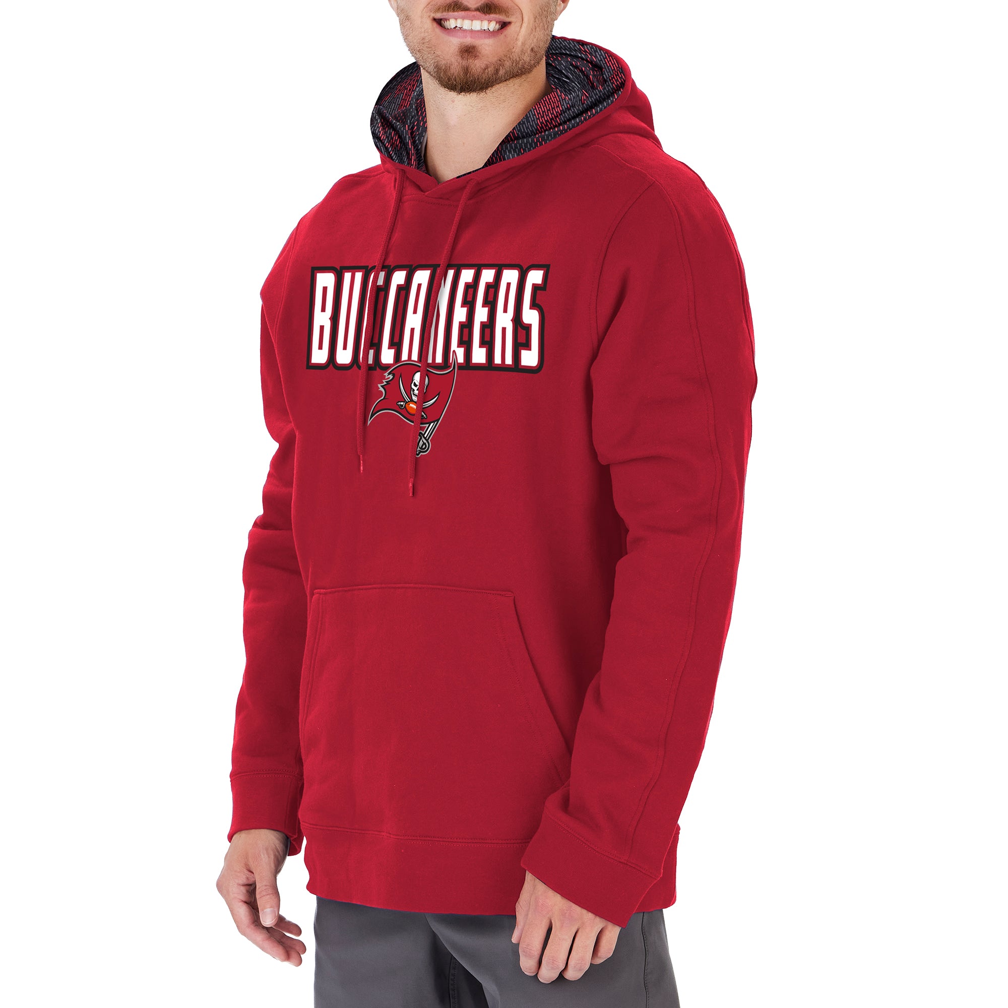 Men's Tampa Bay Buccaneers NFL Zubaz Viper Print Comfortable Hoodie