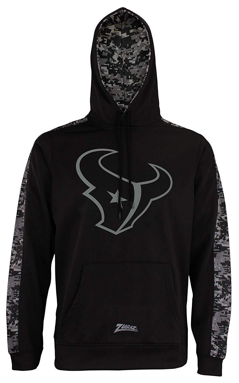 Zubaz Men's Houston Texans NFL Black Digi Camo Hoodie - Hot Deal!