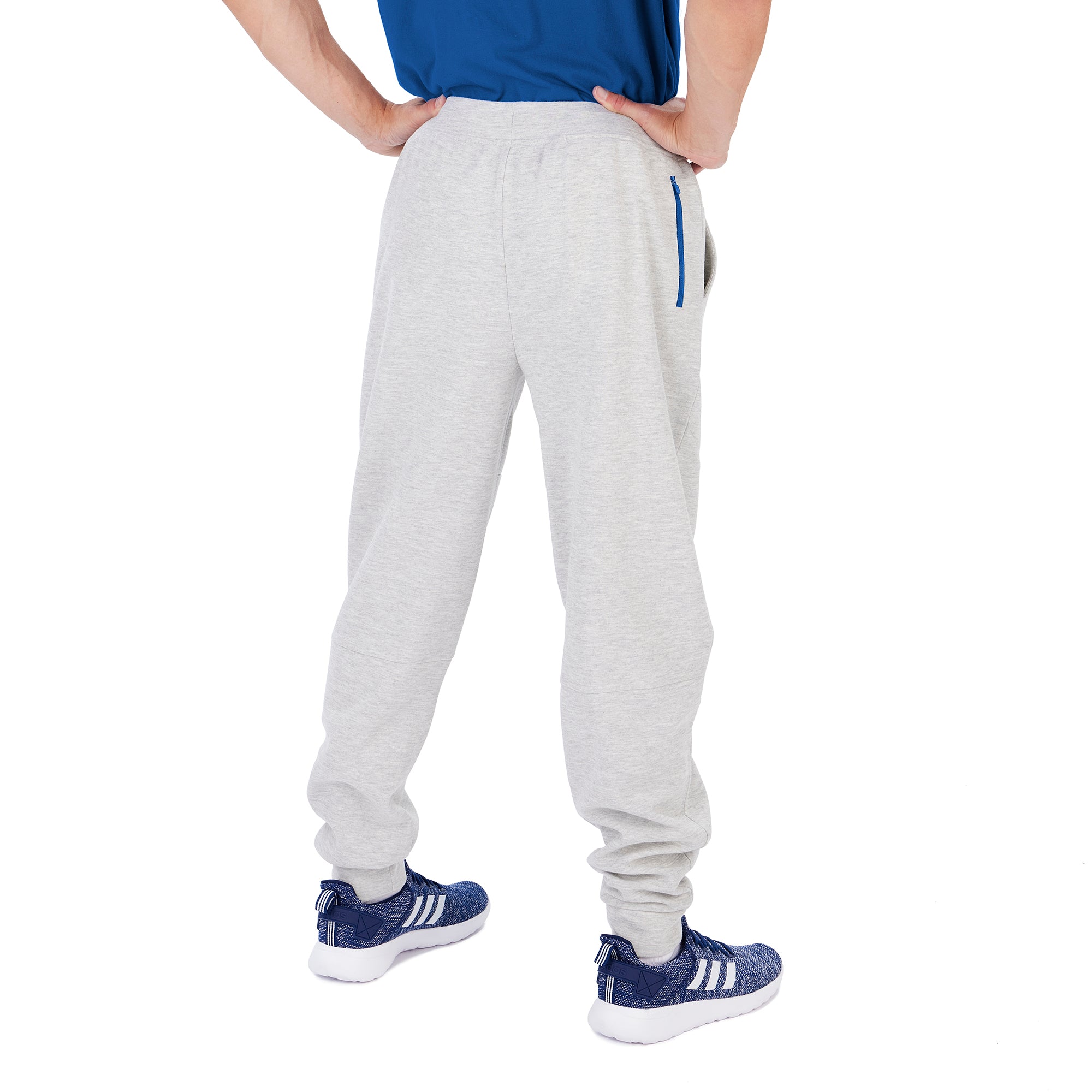 NFL Men's Heather Gray New York Giants Zubaz Speed Jogging Pants