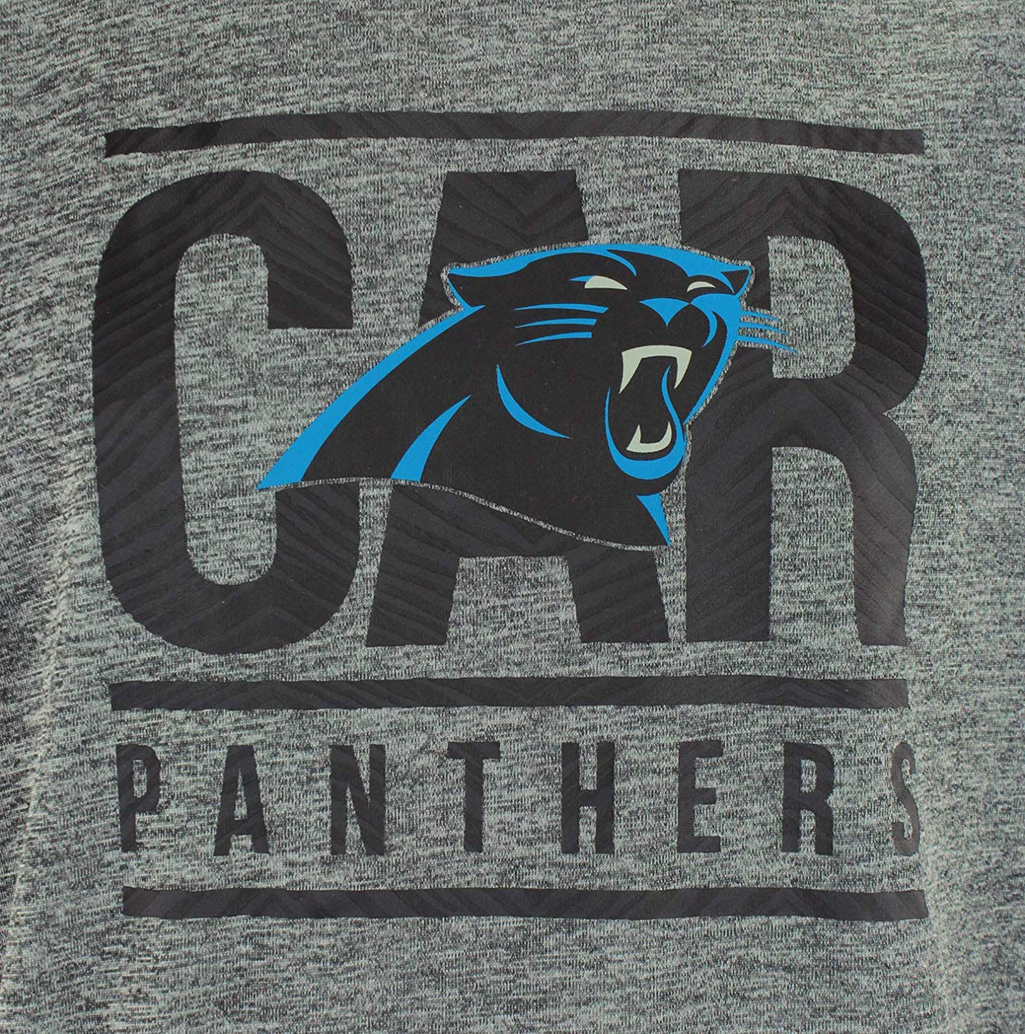 Zubaz Men's Lightweight French Terry Crew Neck NFL Carolina Panthers Sweatshirt