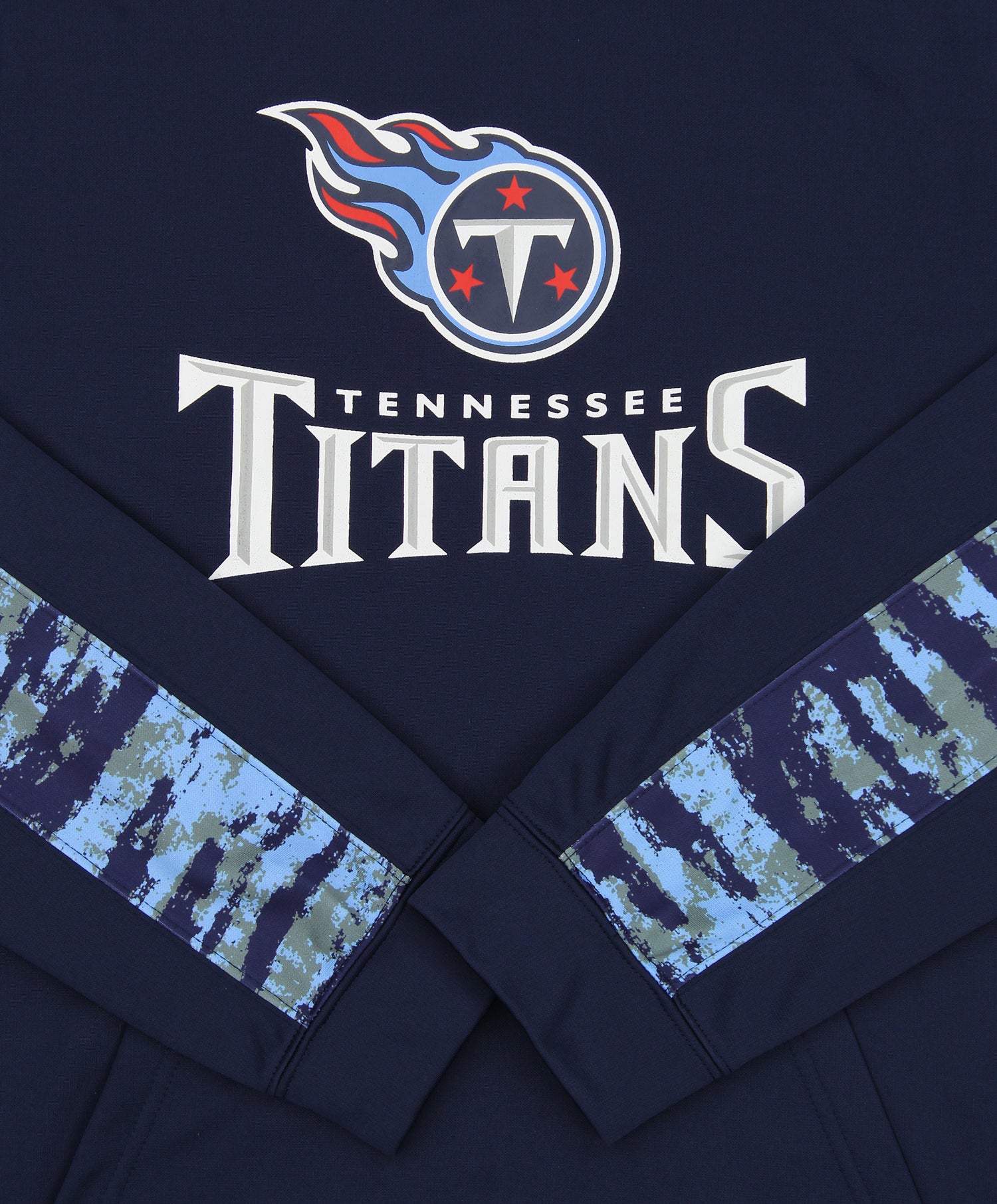 Hot! Zubaz Men's Tennessee Titans Performance Hoodie with Oxide Sleeves