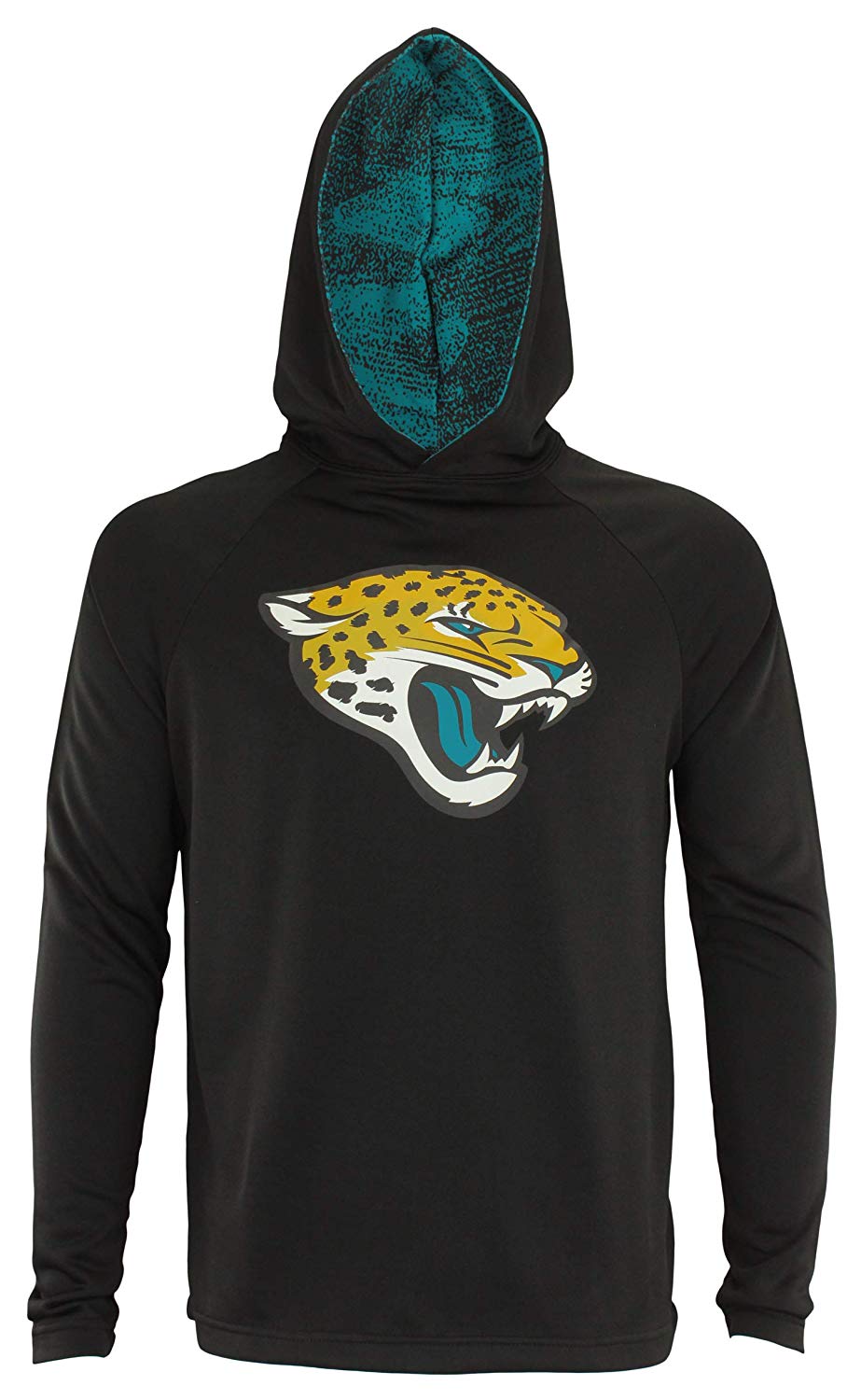 Hot Deal! Zubaz Men's Lightweight Performance NFL Jacksonville Jaguars French Terry Hoodie