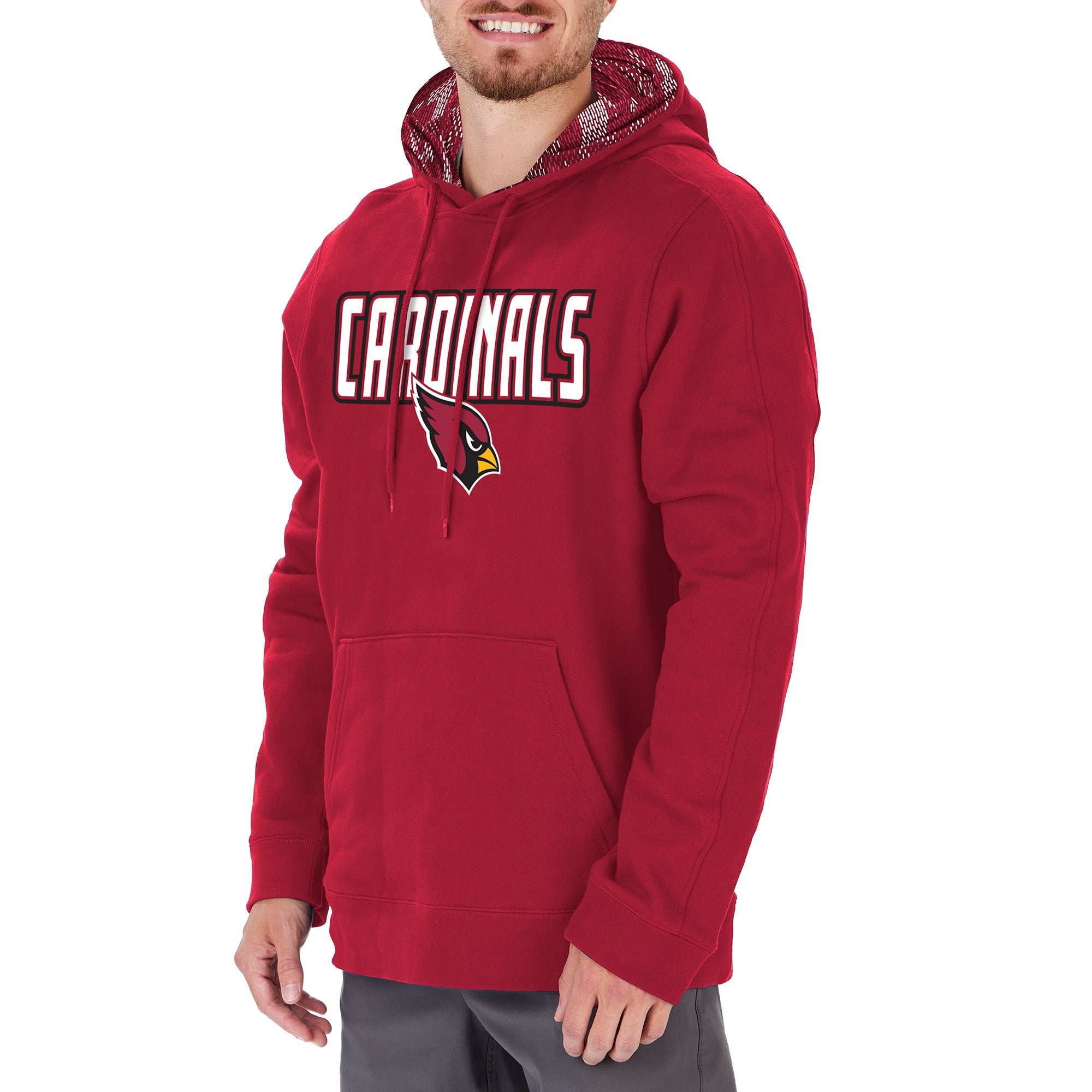 Zubaz Men's Arizona Cardinals Viper Print NFL Hoodie - Exclusive Style