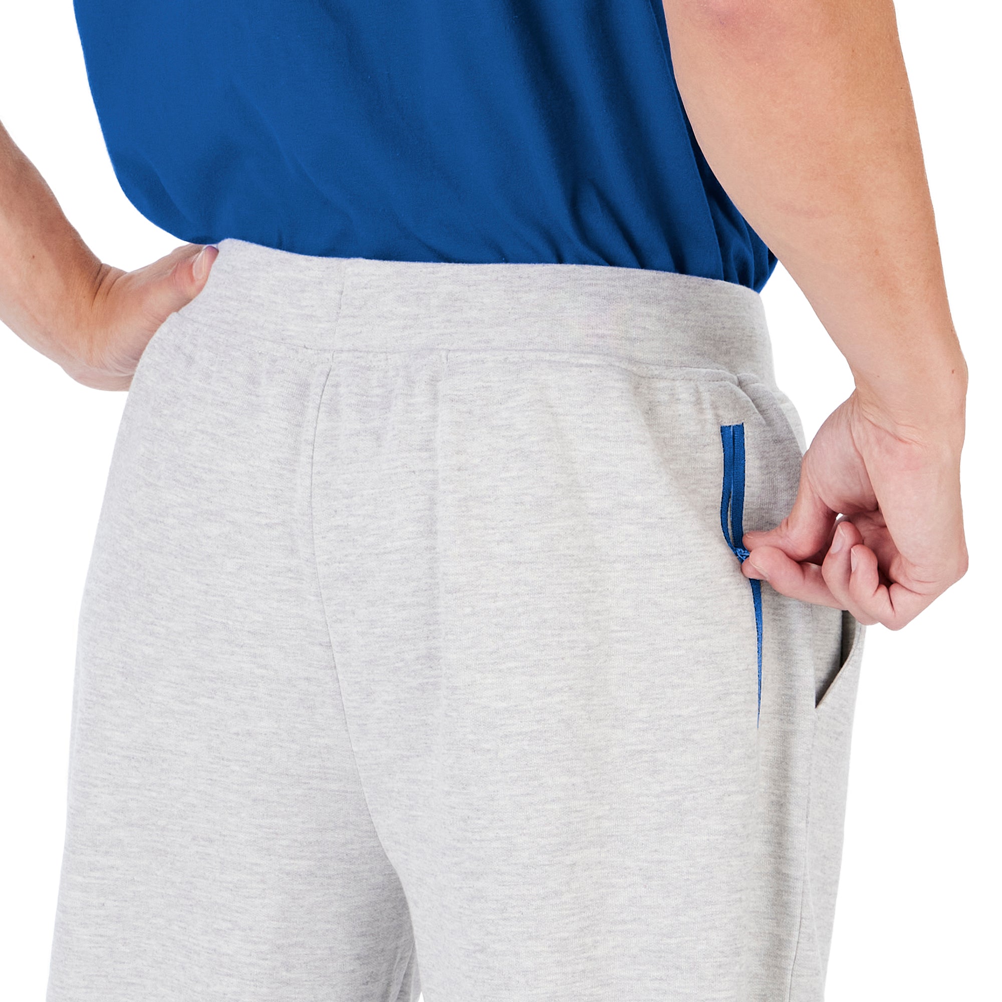 NFL Men's Heather Gray New York Giants Zubaz Speed Jogging Pants