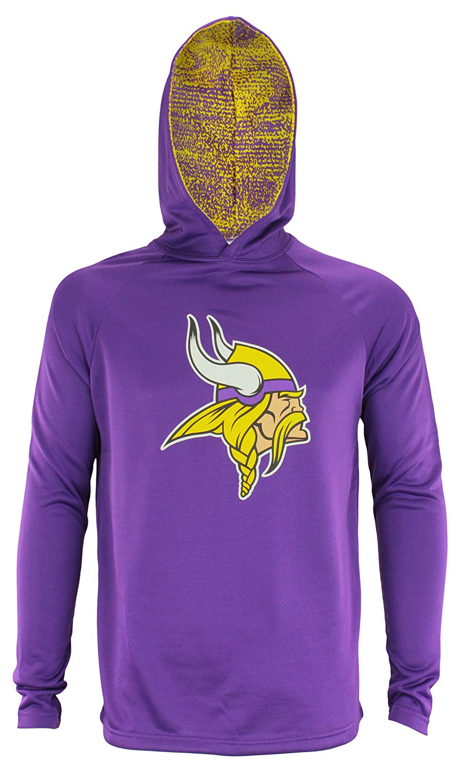 Hot! Zubaz Men's Lightweight NFL Minnesota Vikings French Terry Performance Hoodie