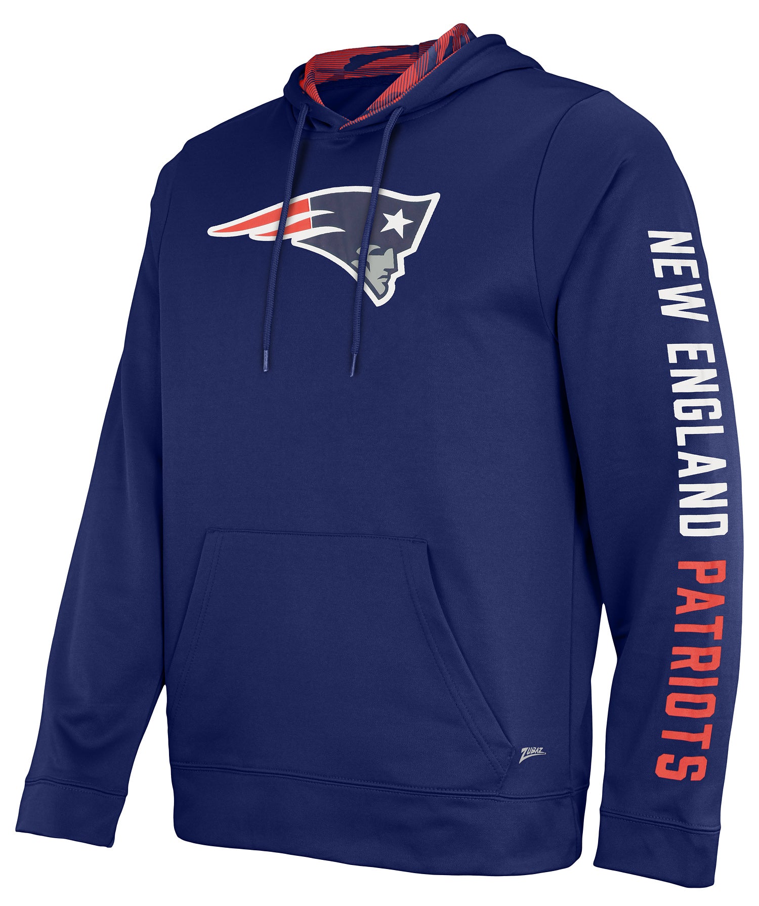 Hot Deal! Zubaz NFL Men's New England Patriots Solid Team Camo - Lined Hoodie