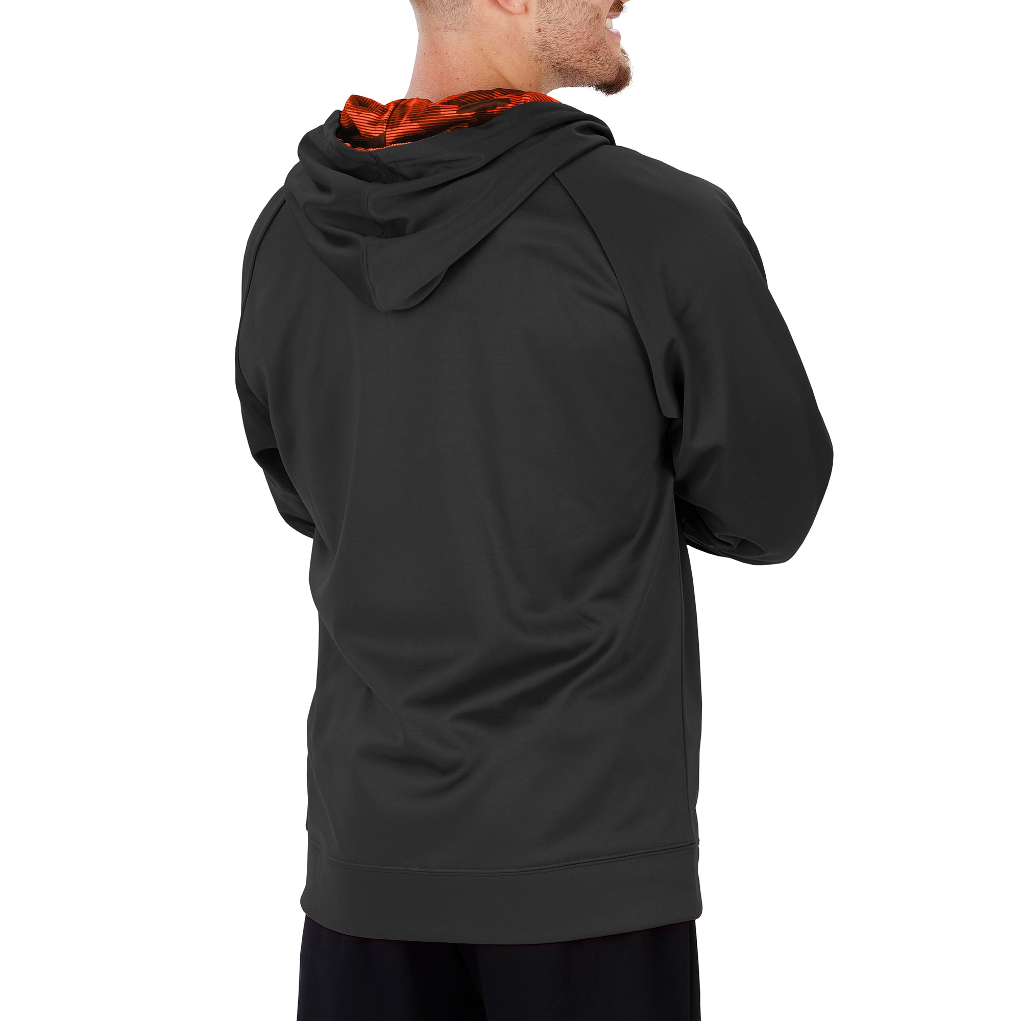 Men's NFL Cincinnati Bengals Full-Zip Camo-Lined Colorful Hoodie by Zubaz