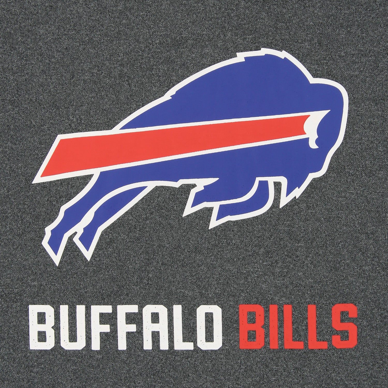 Zubaz Men's Heather Grey Buffalo Bills NFL Performance Fleece Licensed Hoodie