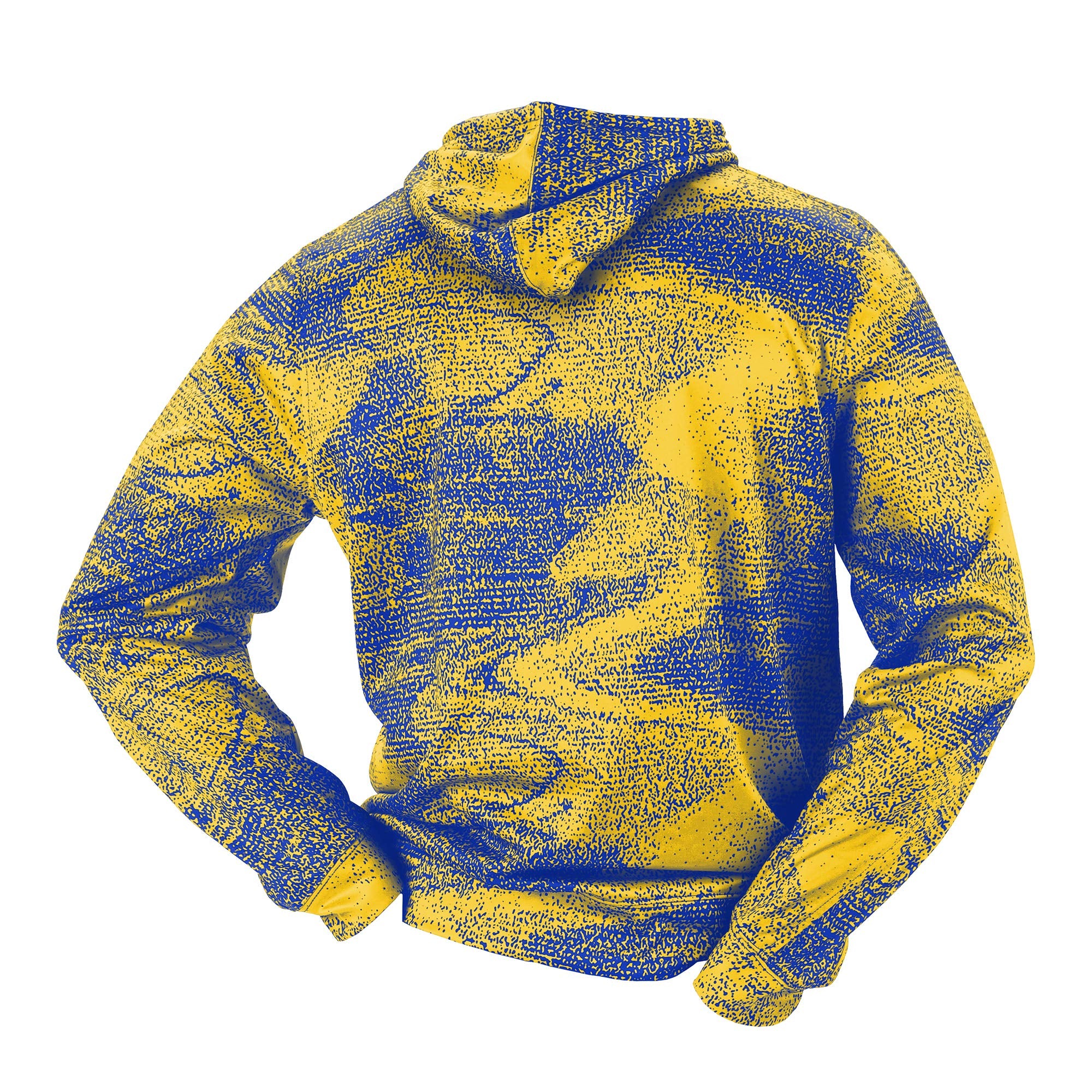 Hot Sale! Zubaz NFL Men's Static Hoodie for Los Angeles Rams Fans