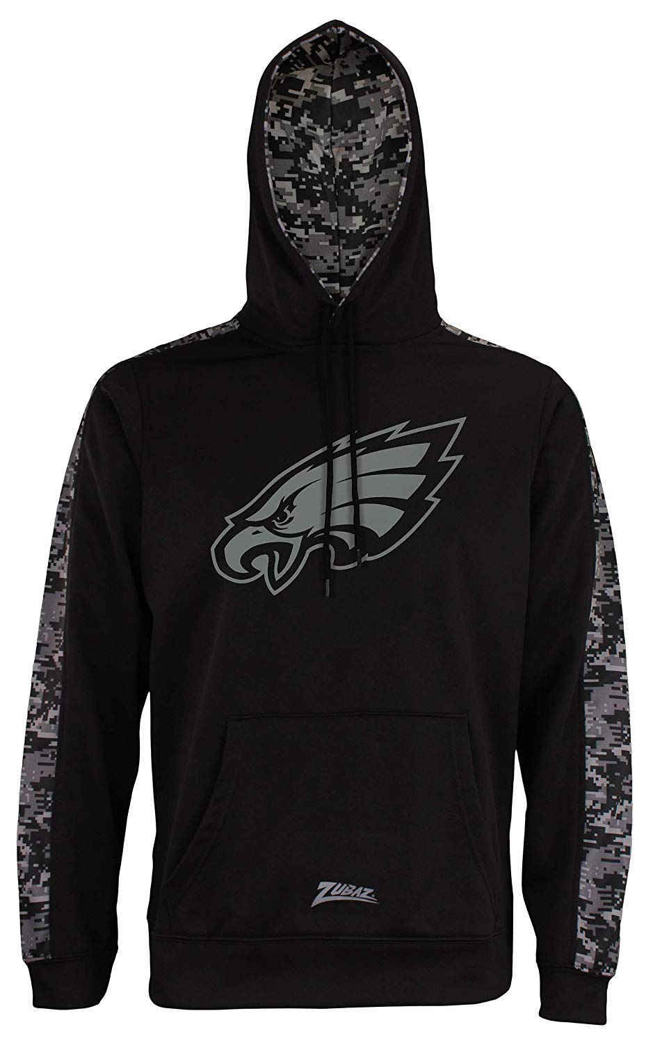 Zubaz Men's Philadelphia Eagles NFL Black Digi Camo Hoodie - Hot Deal!