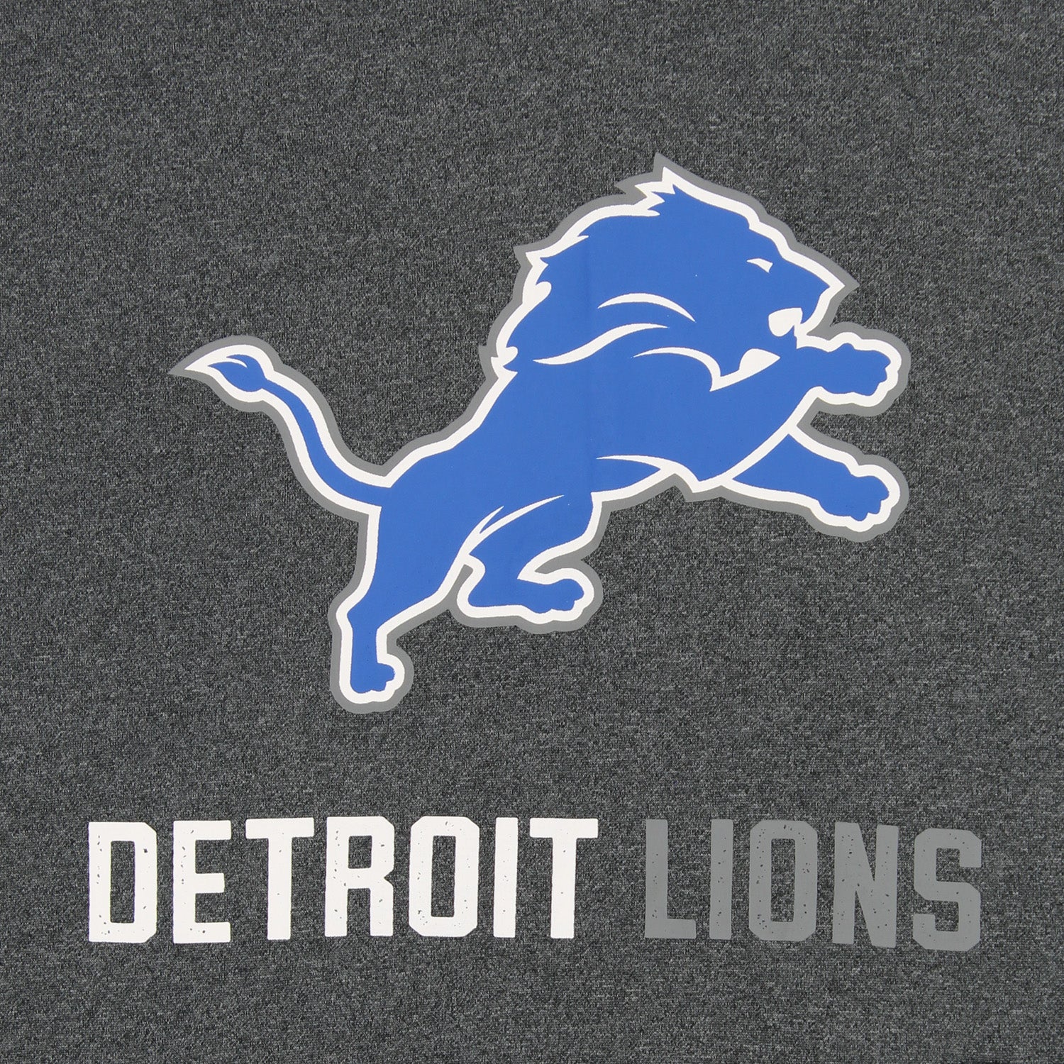 Hot Deal! Zubaz NFL Detroit Lions Men's Performance Heather Grey Fleece Hooded Sweatshirt