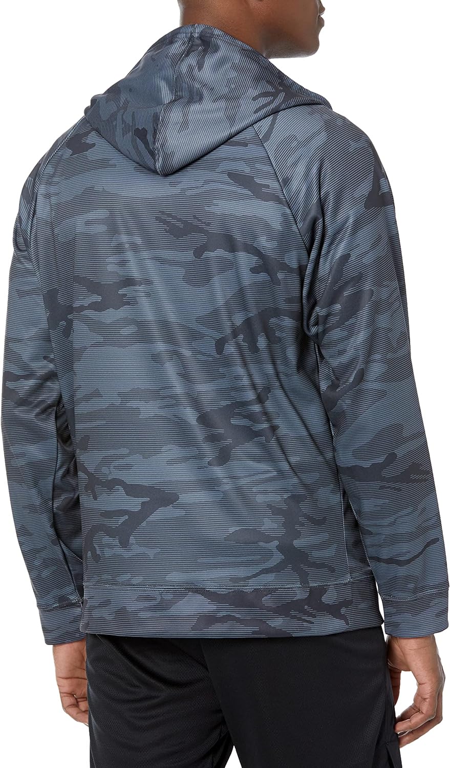 Zubaz Men's NFL Pittsburgh Steelers Full Zip Tonal Black Camo Hoodie