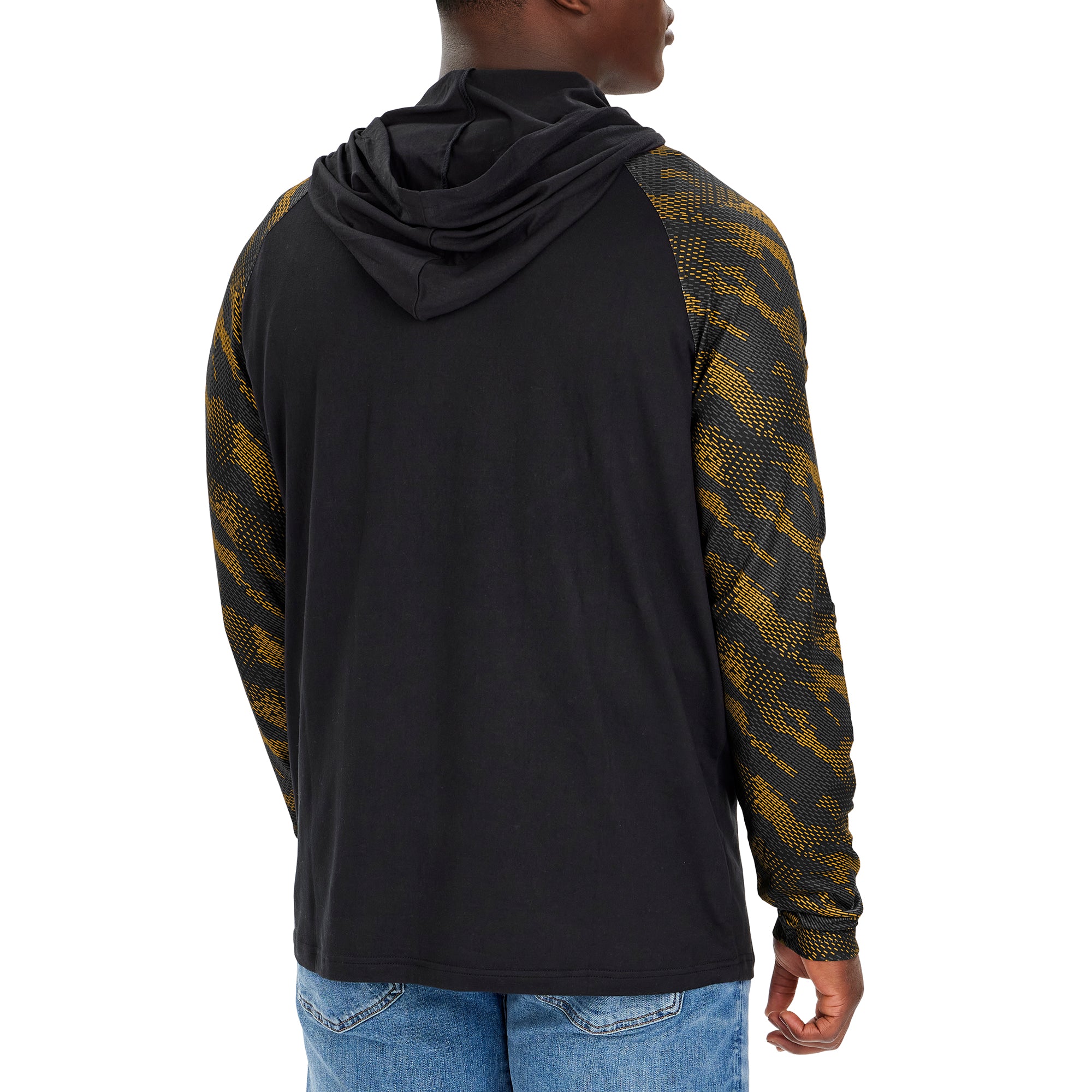 Hot Deal! Men's NFL Pittsburgh Steelers Viper Print Pullover Hooded Sweatshirt by Zubaz