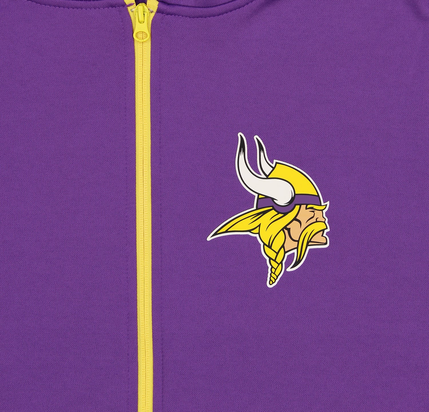 Men's Minnesota Vikings 2-Color Zebra Print Full Zip Fleece NFL Hoodie