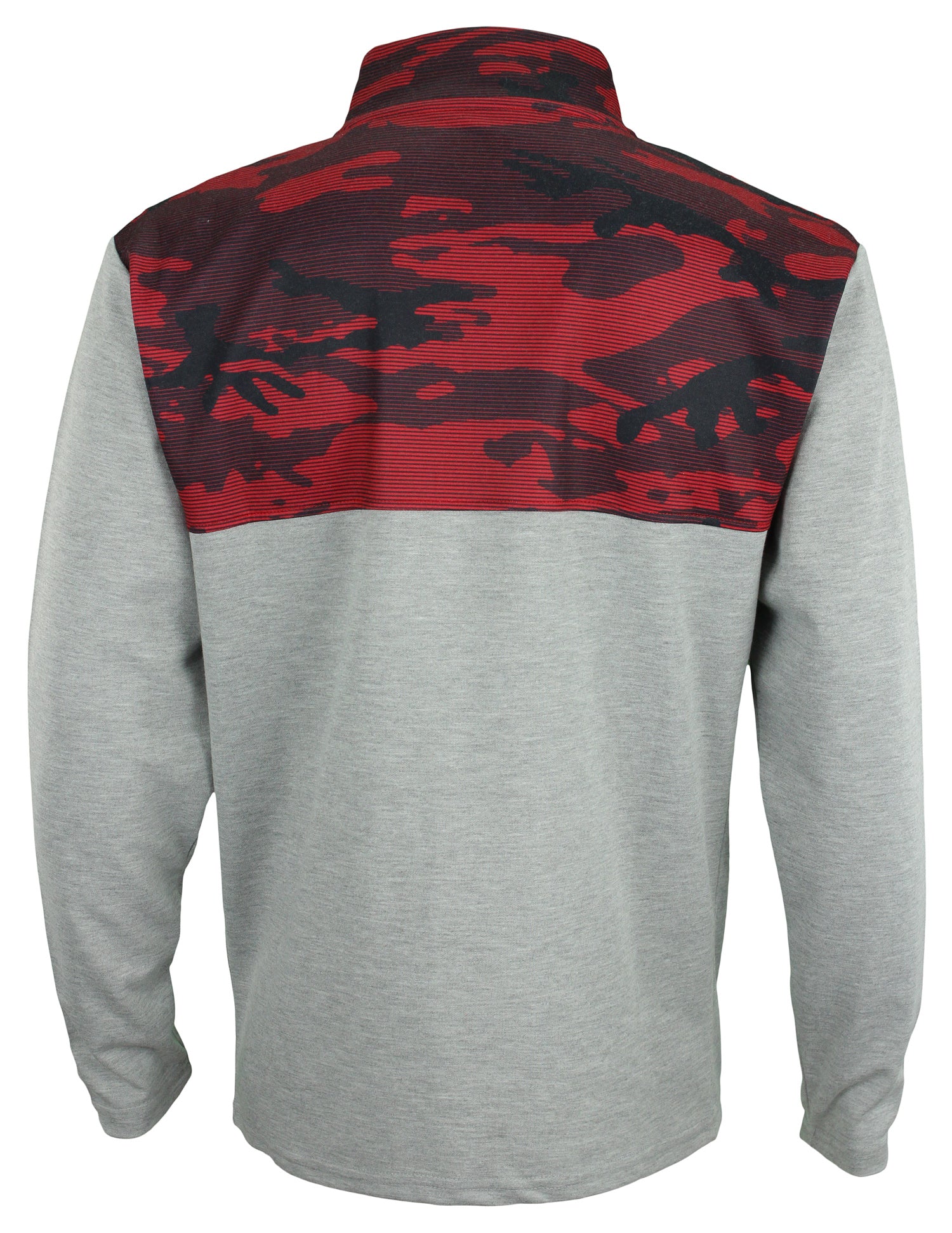 Zubaz Men's Tampa Bay Buccaneers Camo-Lined 1/4 Zip Fleece NFL Pullover