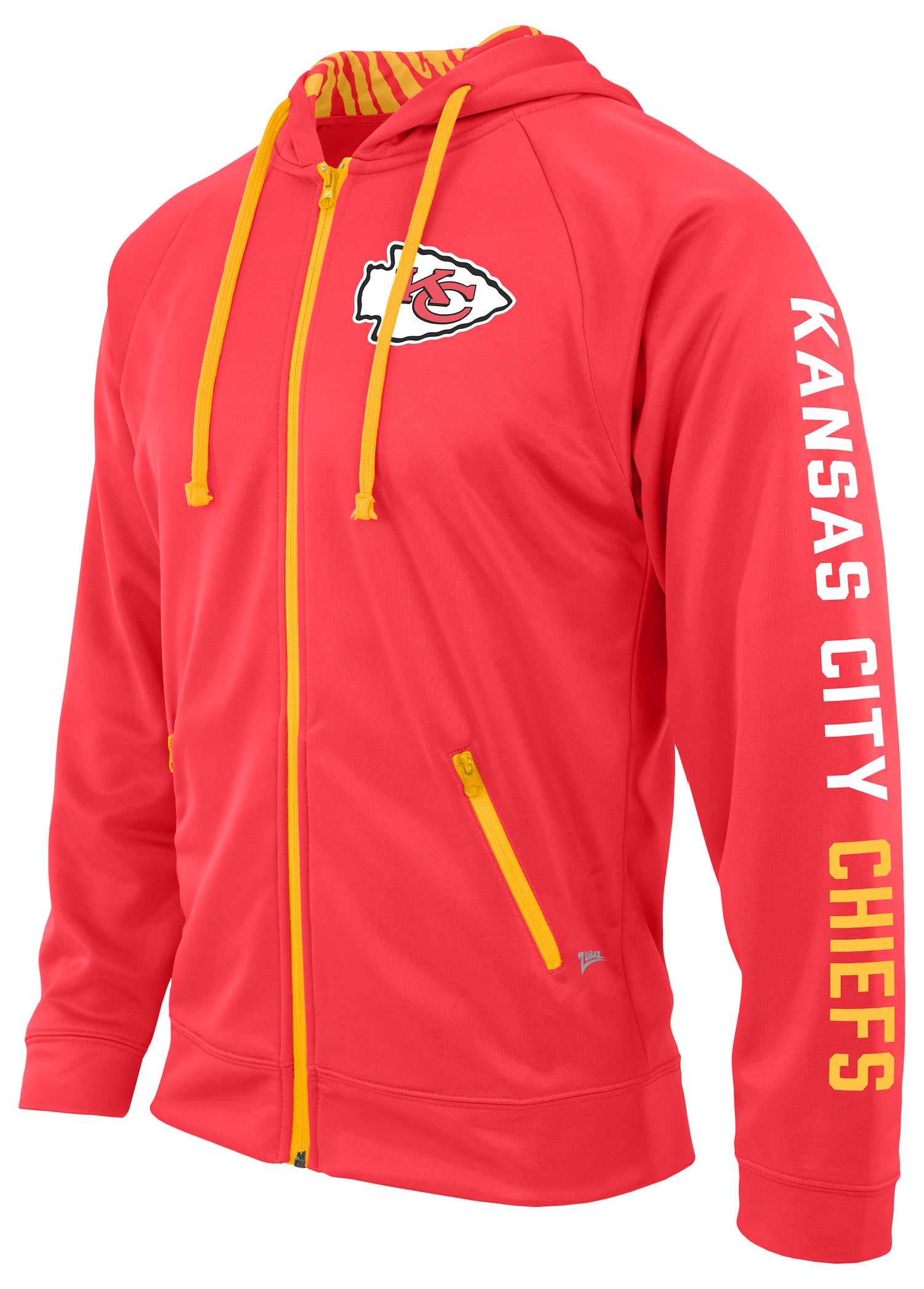Hot Deal! Zubaz NFL Men's Kansas City Chiefs Full Zip Zebra Print Hoodie