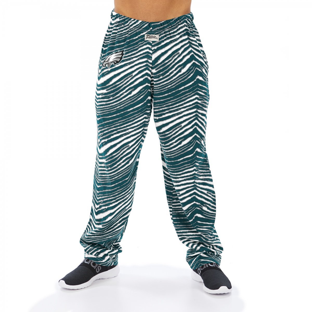 Hot! Zubaz Men's Philadelphia Eagles Classic Zebra Print NFL Pants