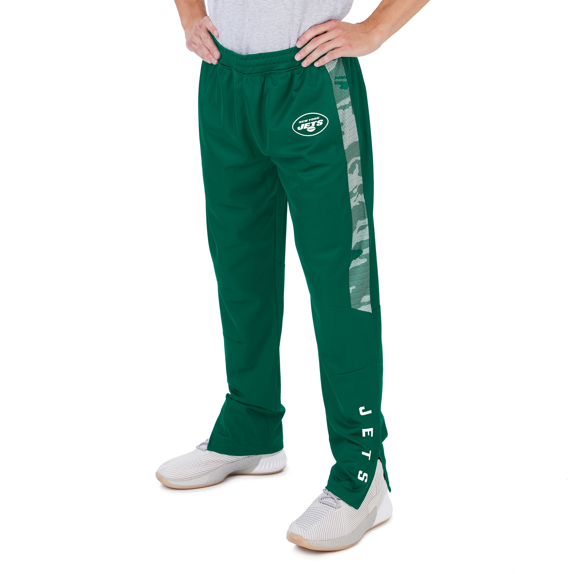 Zubaz Men's NFL New York Jets Midweight Camo - Side Track Pants