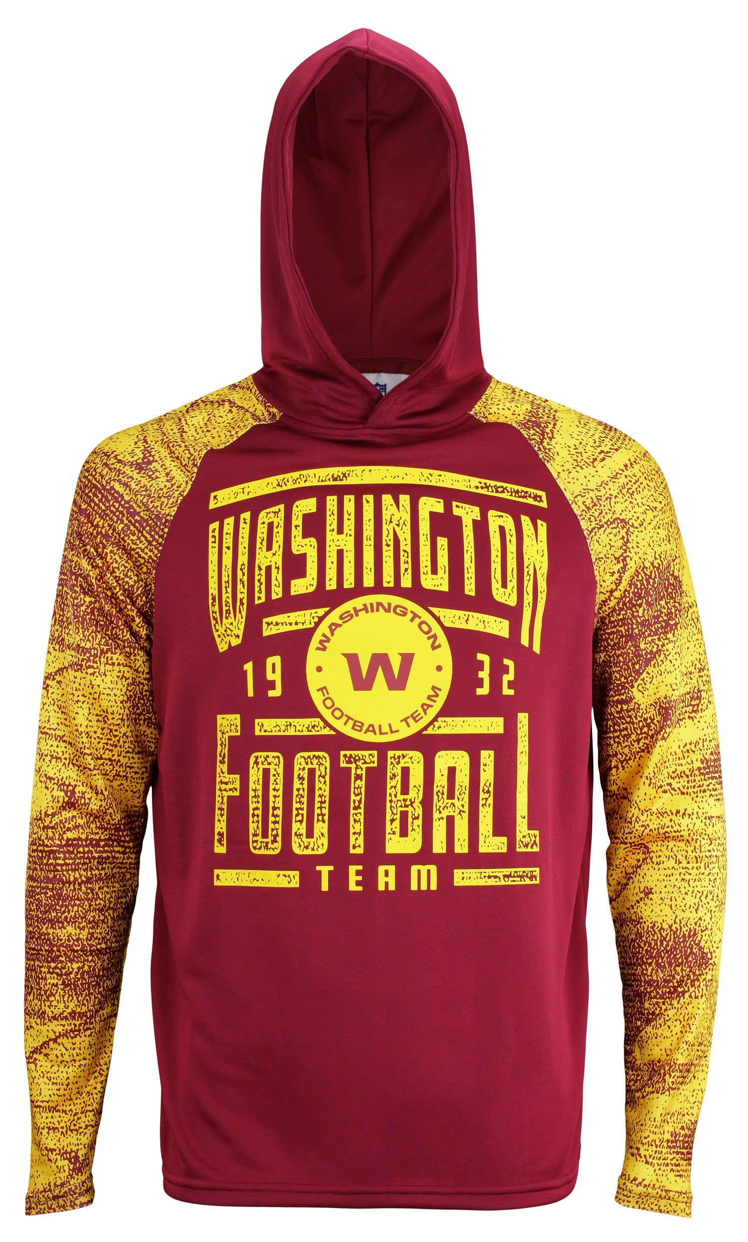 Hot Deal! Zubaz Men's Washington Football Team Lightweight Pullover Hoodie with Static Sleeves for NFL Fans
