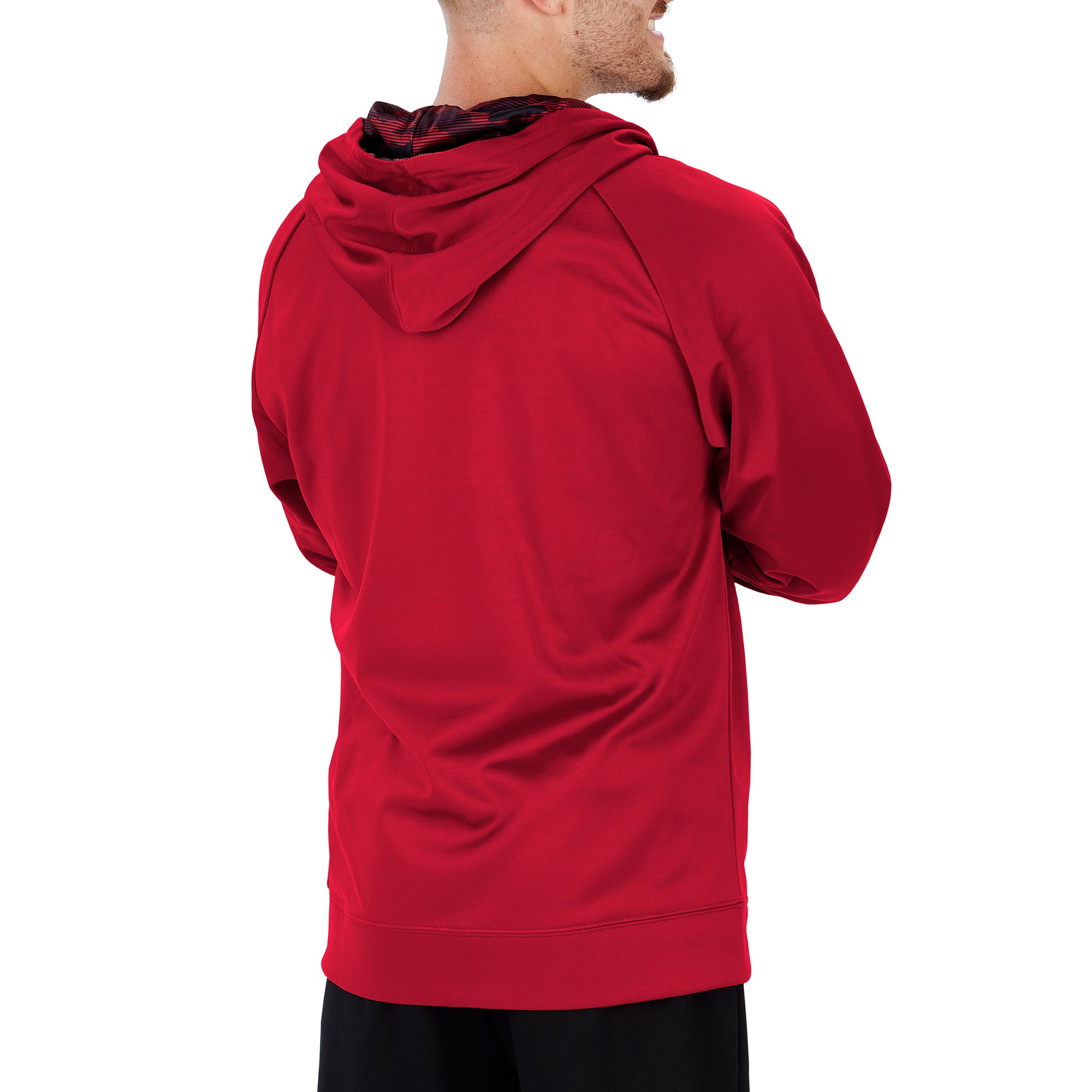 Hot Sale! Zubaz Men's NFL Tampa Bay Buccaneers Full-Zip Camouflaged Hoodie Fleece Jacket