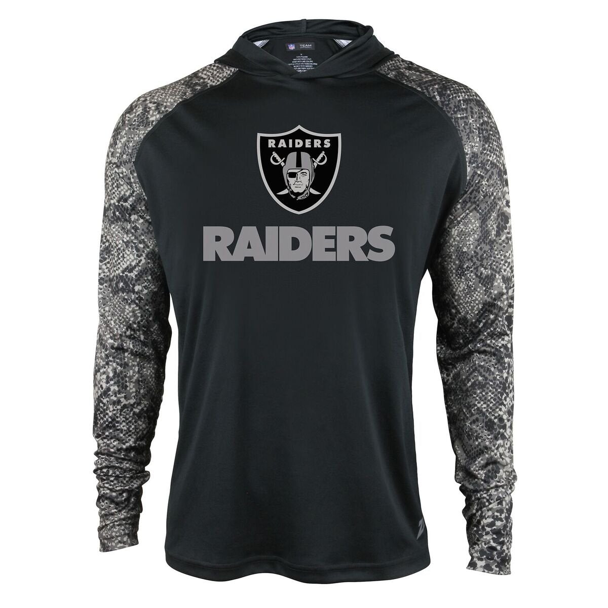Hot Deal! Zubaz Men's NFL Oakland Raiders Lightweight Tonal Hoodie
