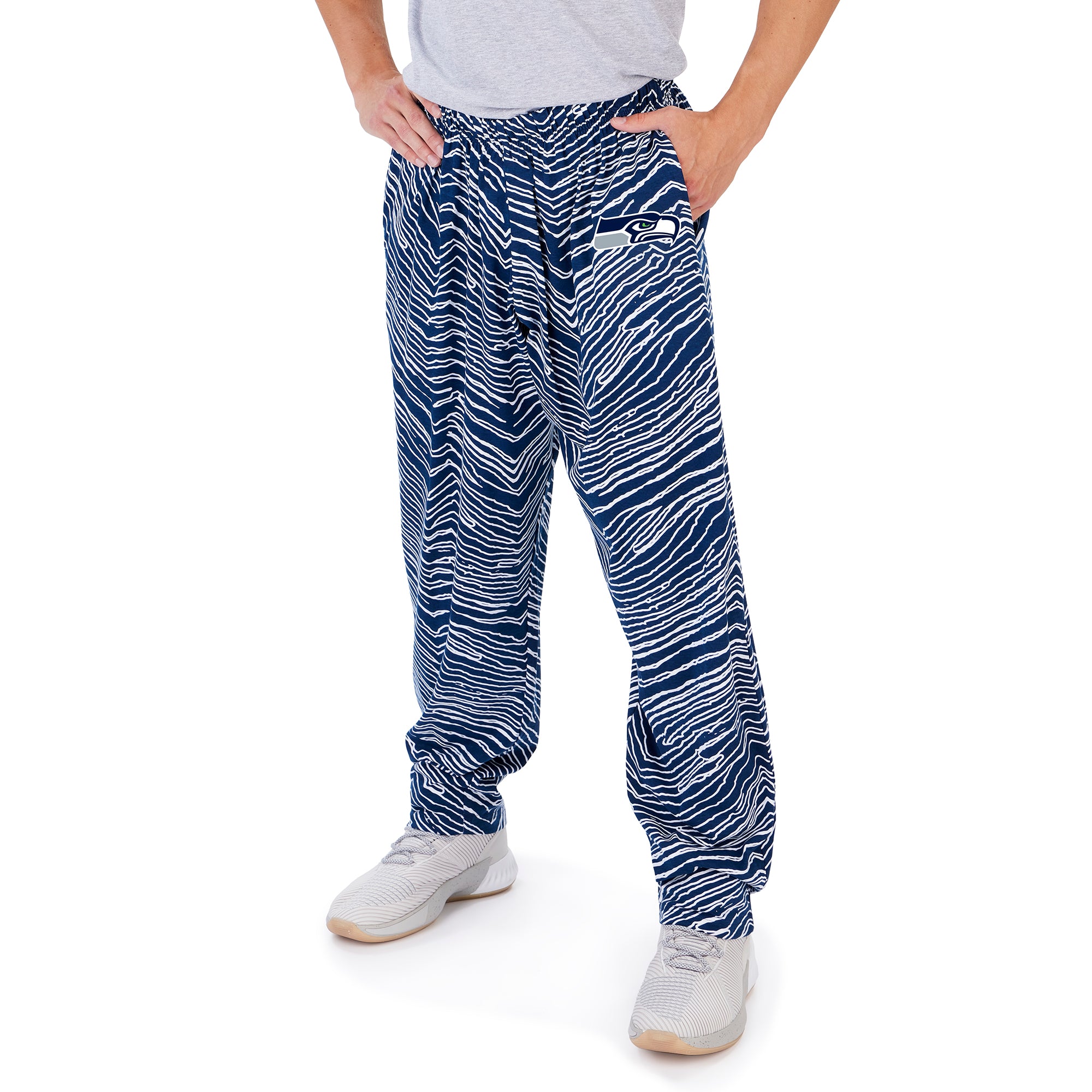 NFL Men's Seattle Seahawks Comfy Zebra Outline Print Pants