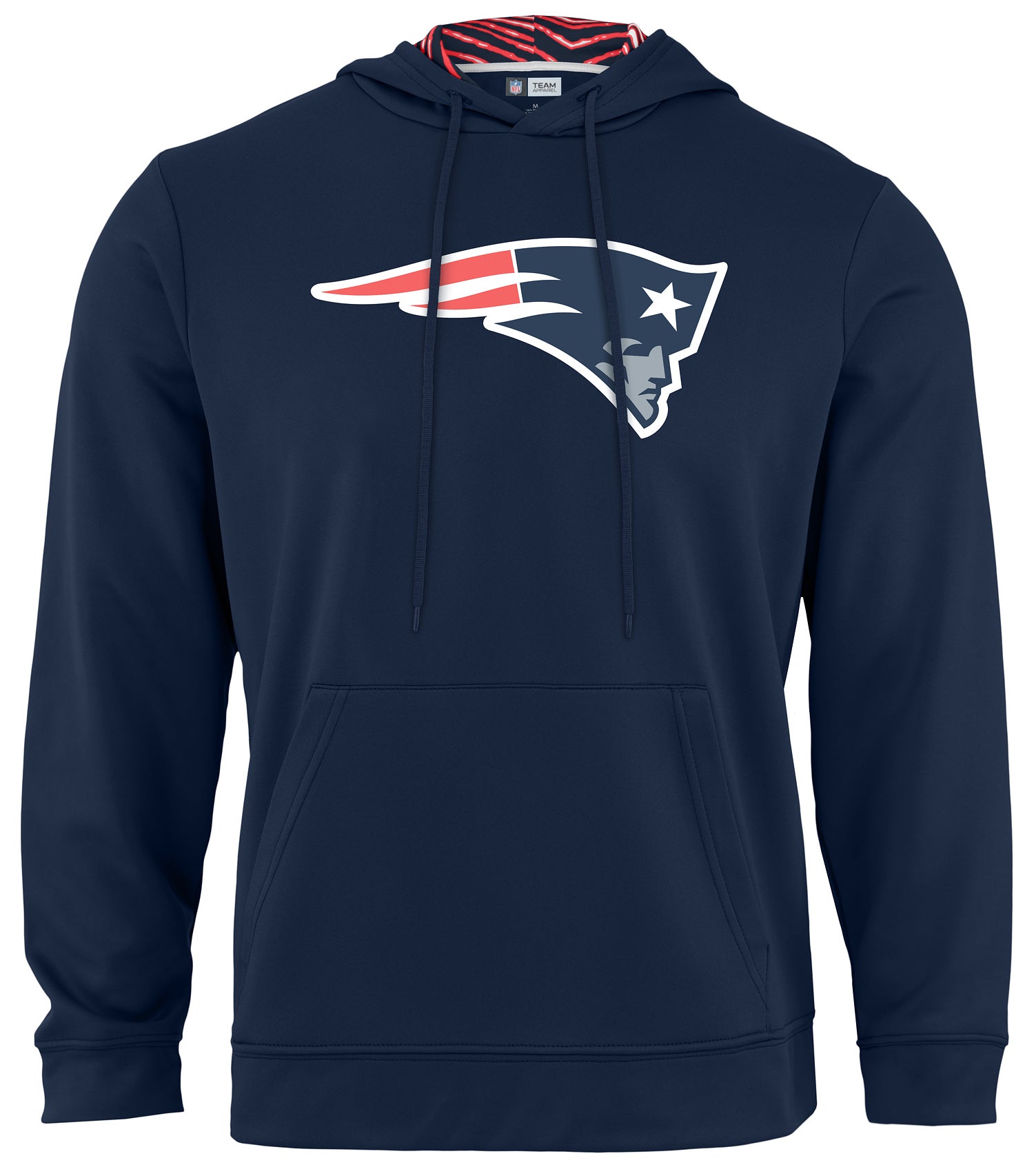 Hot! Zubaz NFL Men's New England Patriots Hoodie with Zebra Hood Liner