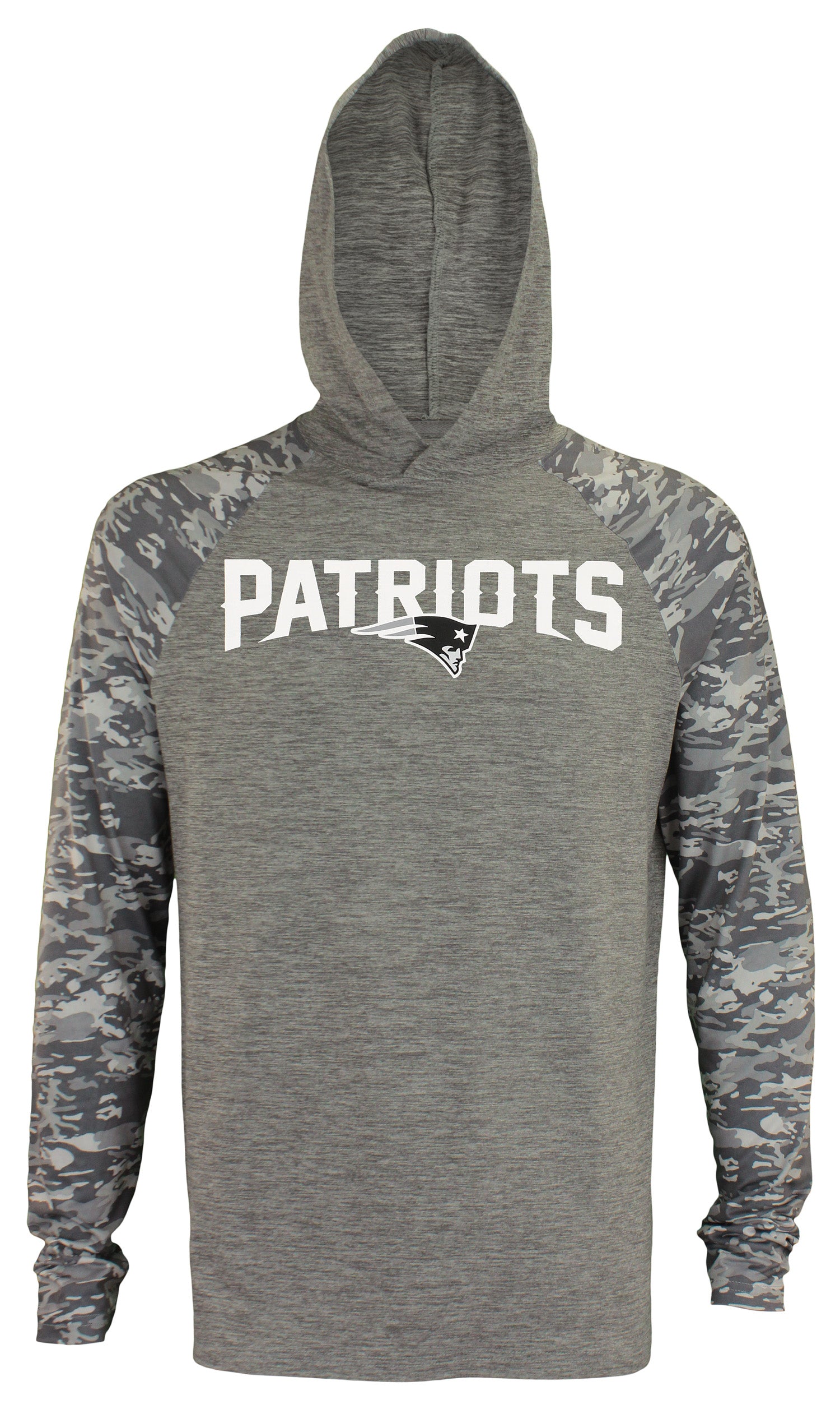 Hot! Zubaz NFL New England Patriots Lightweight Space Dye Long Sleeve Hoody