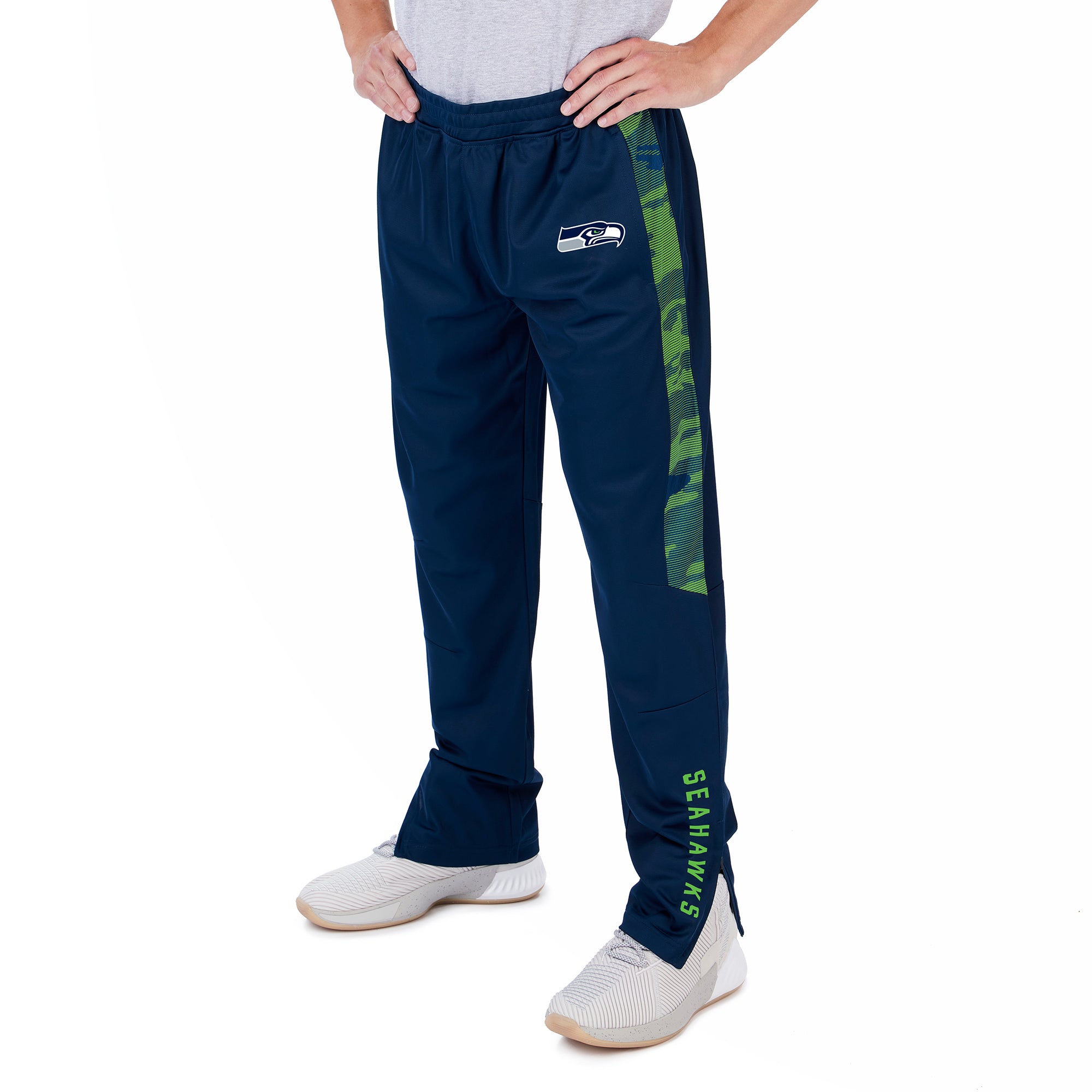 Hot Deal! Zubaz Men's NFL Seattle Seahawks Camo - Lined Track Pants
