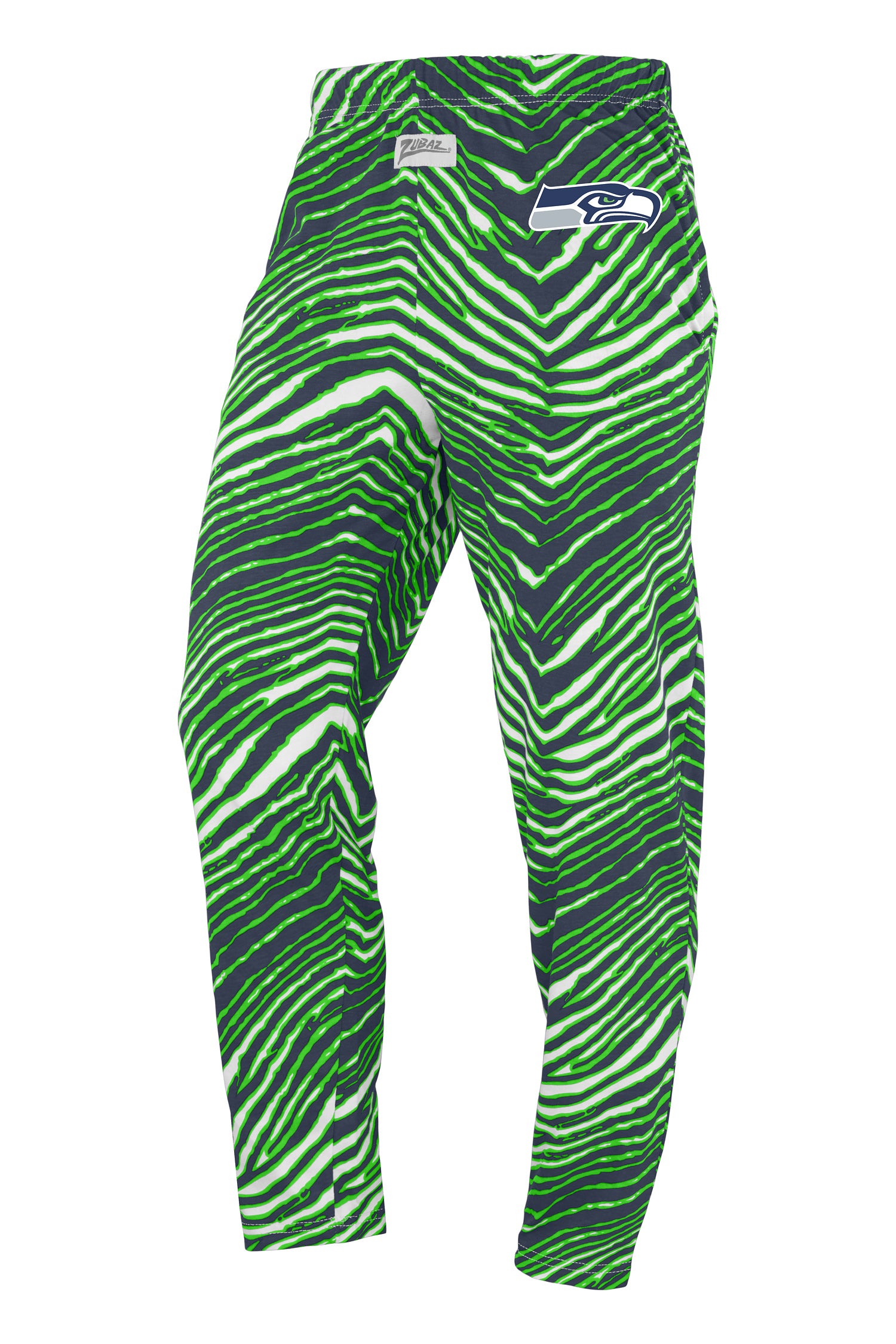 Hot Sale! Zubaz NFL Unisex Z88 Zebra Pants for Seattle Seahawks Fans (Adult Men and Women)